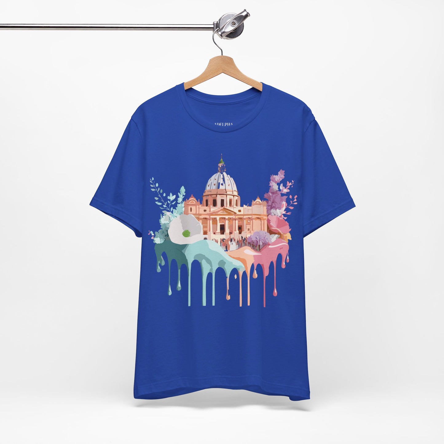 Natural Cotton Tee Shirt - Beautiful Places Collection - Rome Printify