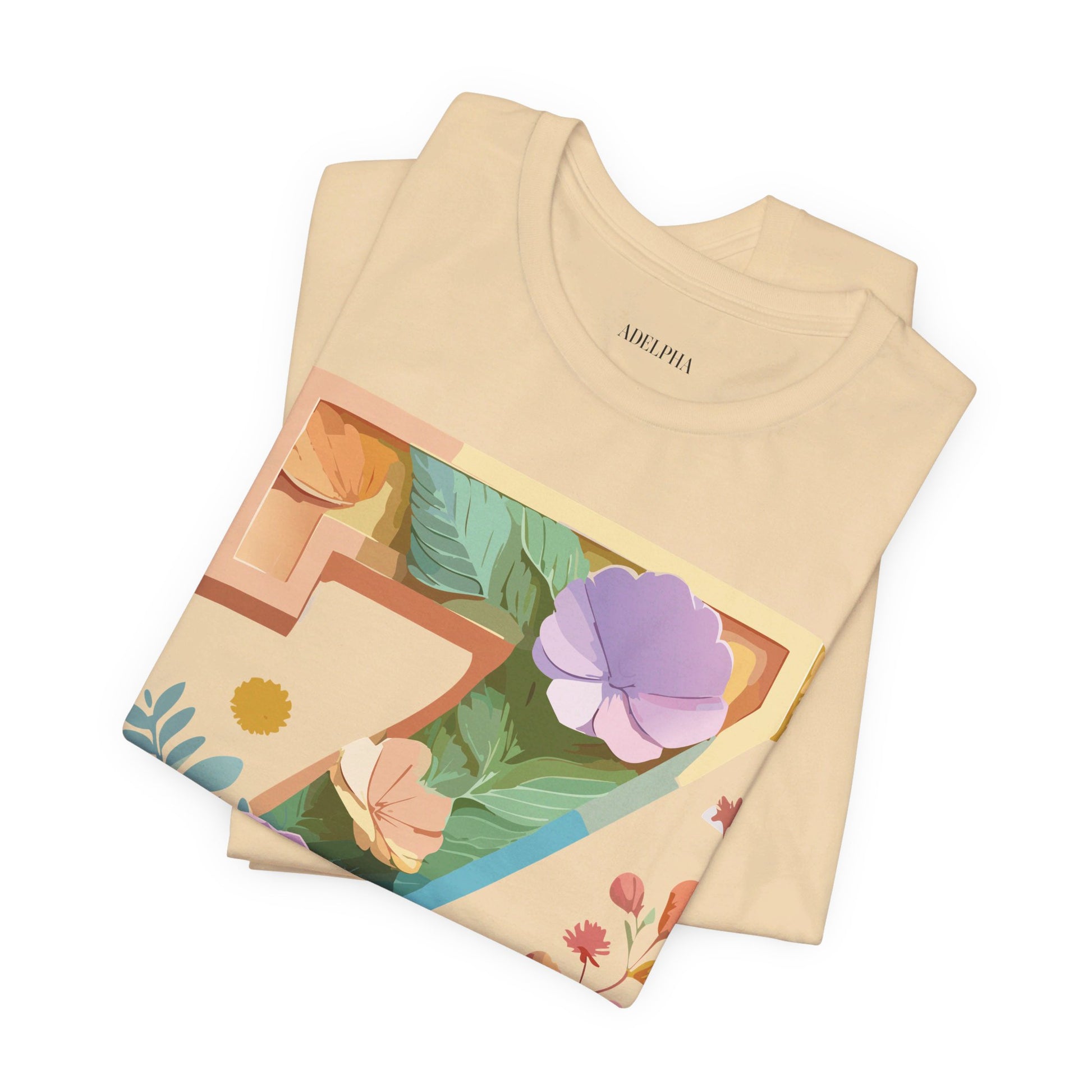 Natural Cotton Tee Shirt - Letters Collection - Z Printify