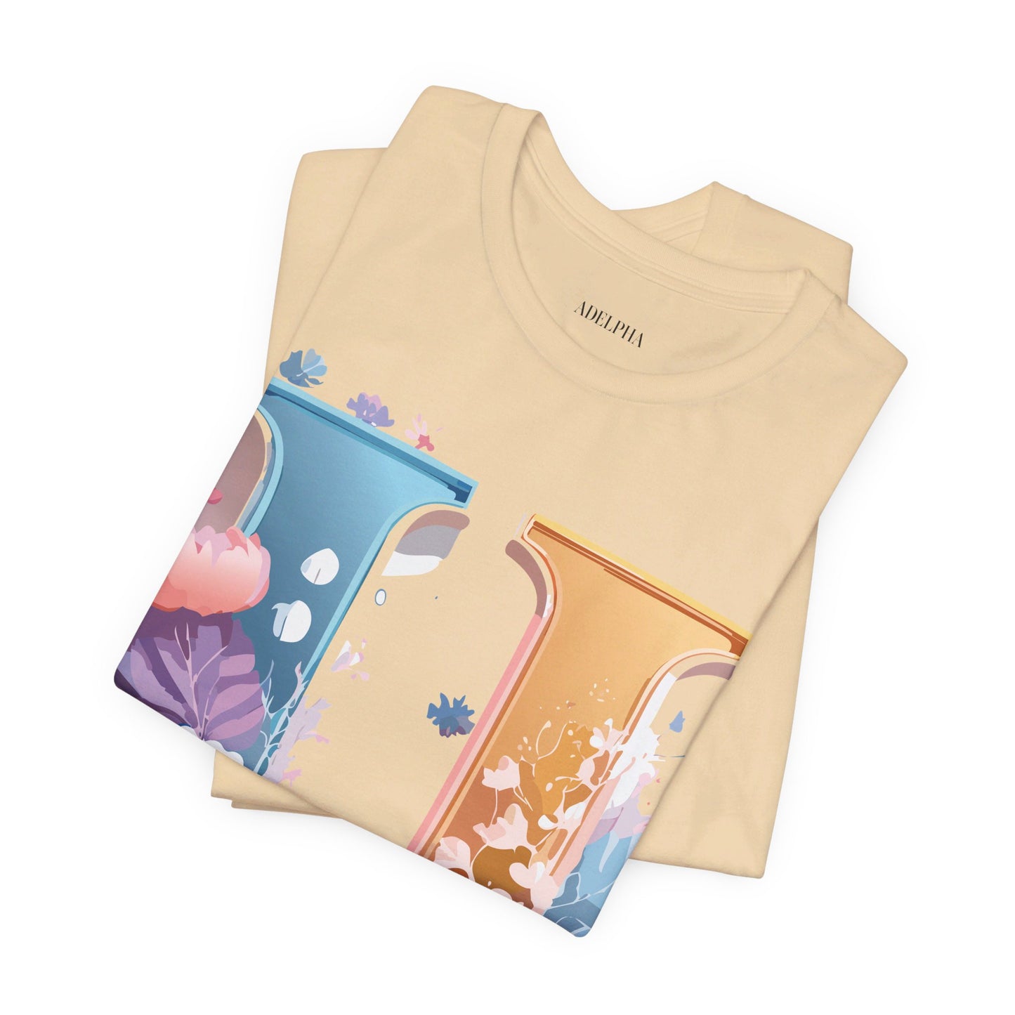 Natural Cotton Tee Shirt - Letters Collection - U Printify
