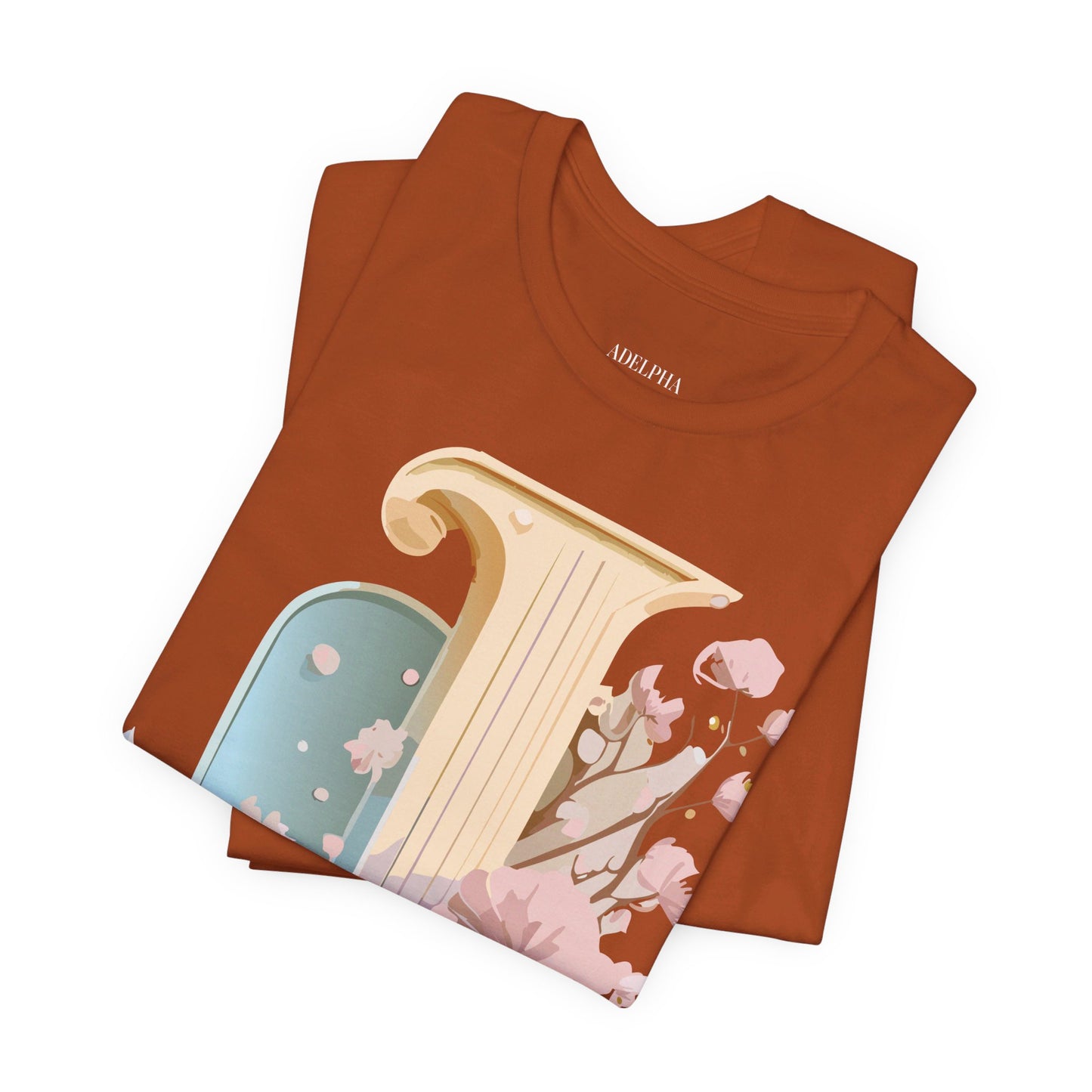 Natural Cotton Tee Shirt - Letters Collection - J Printify