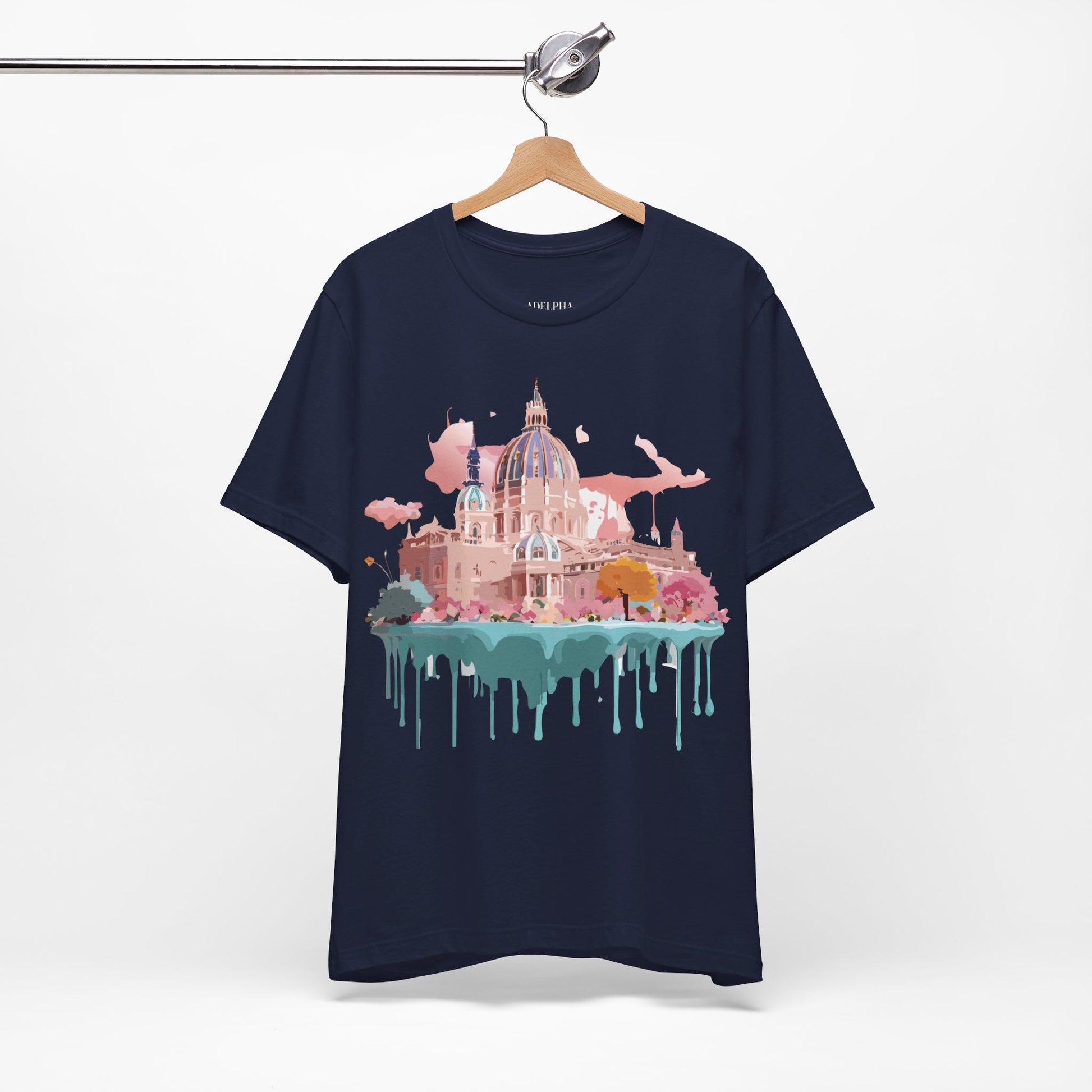 Natural Cotton Tee Shirt - Beautiful Places Collection - Vienna Printify