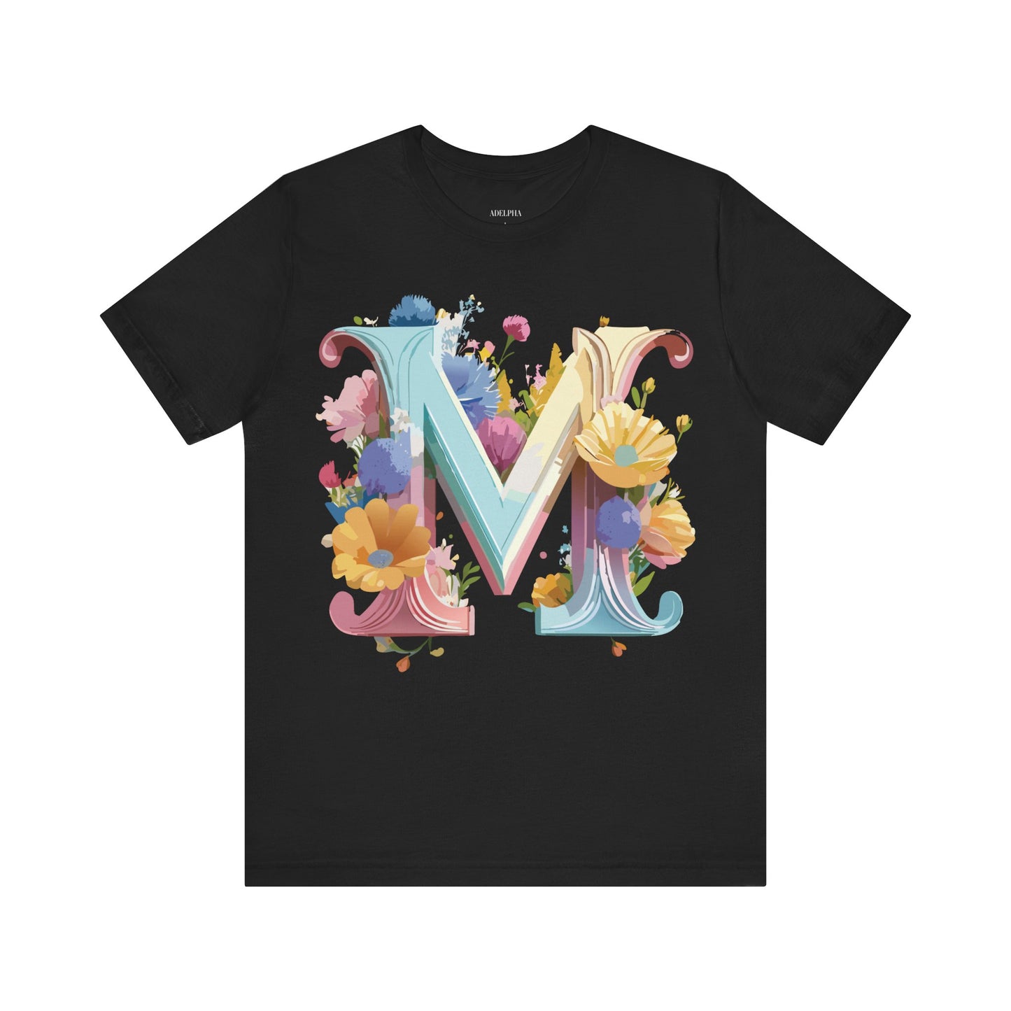Natural Cotton Tee Shirt - Letters Collection - M Printify