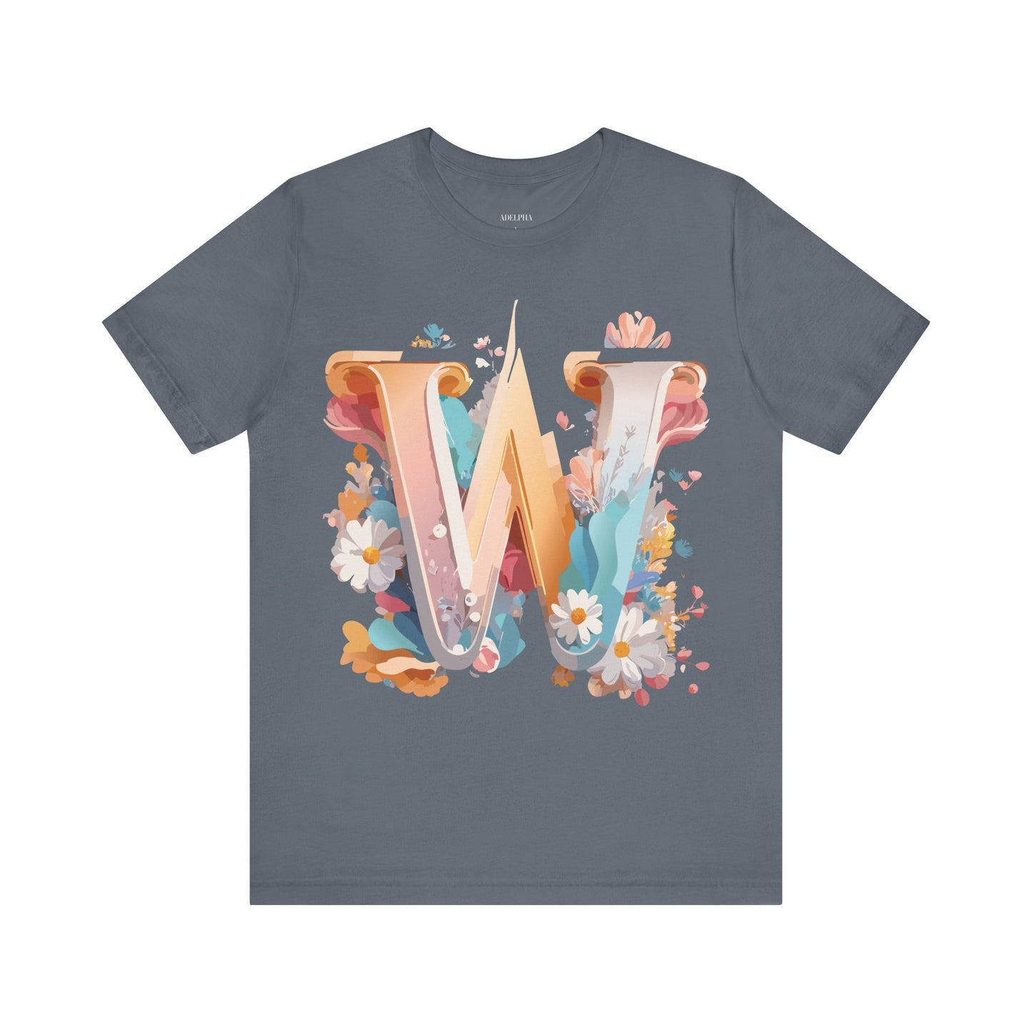 Natural Cotton Tee Shirt - Letters Collection - W Printify