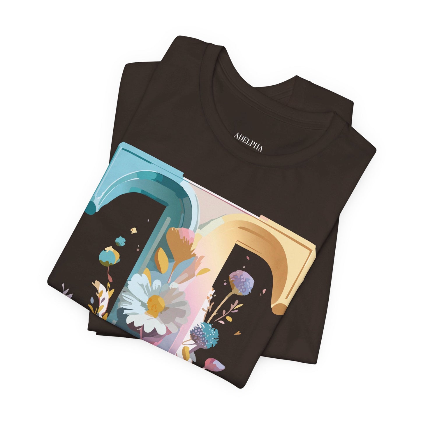 Natural Cotton Tee Shirt - Letters Collection - T Printify