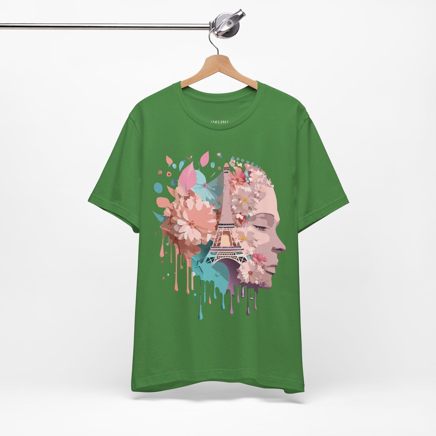 Natural Cotton Tee Shirt - Beautiful Places Collection - Paris Printify