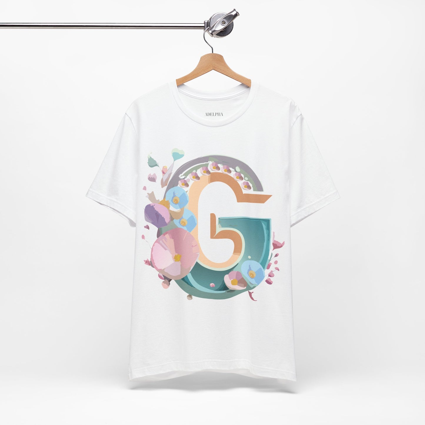 Natural Cotton Tee Shirt - Letters Collection - G Printify