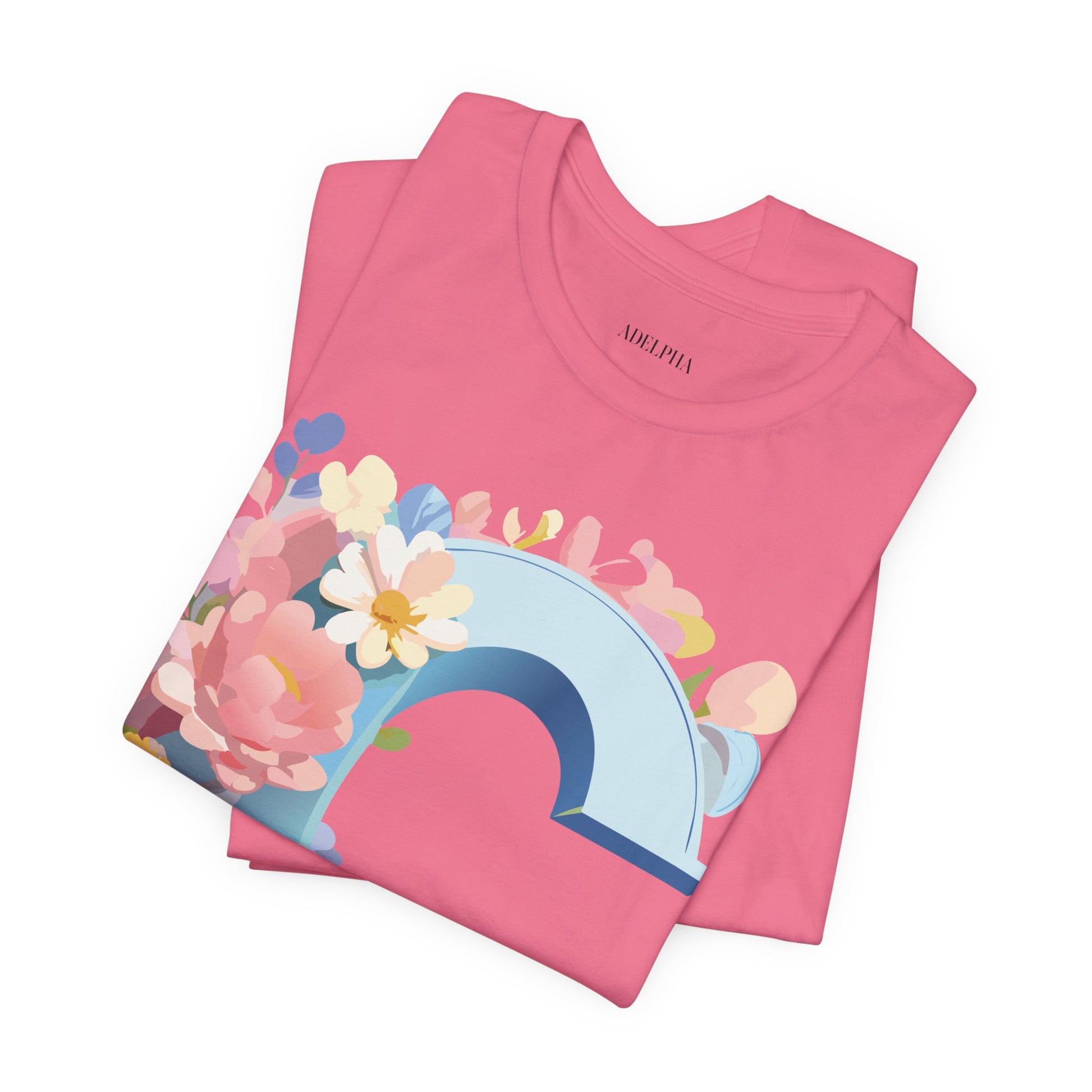Natural Cotton Tee Shirt - Letters Collection - C Printify