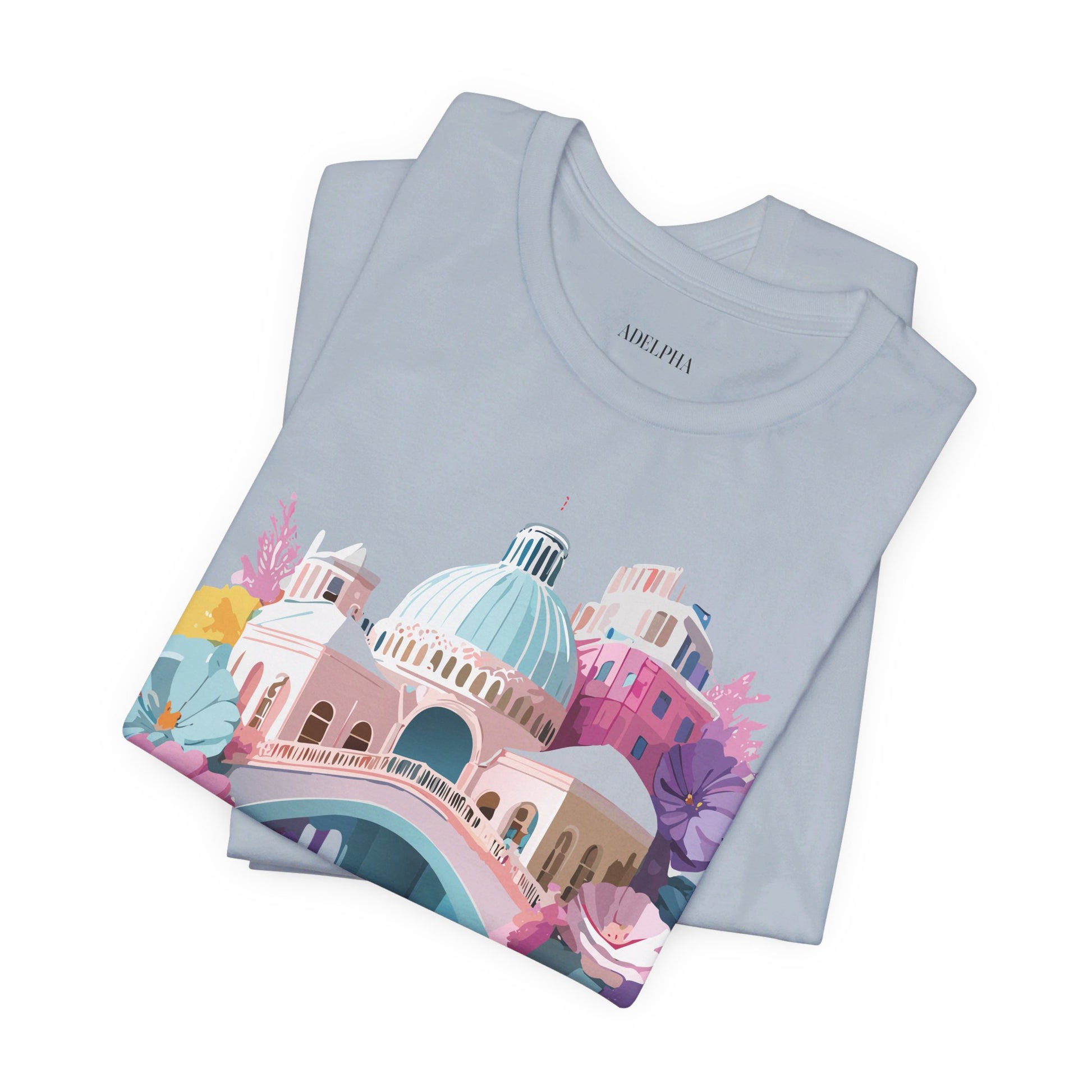 Natural Cotton Tee Shirt - Beautiful Places Collection - Venice Printify