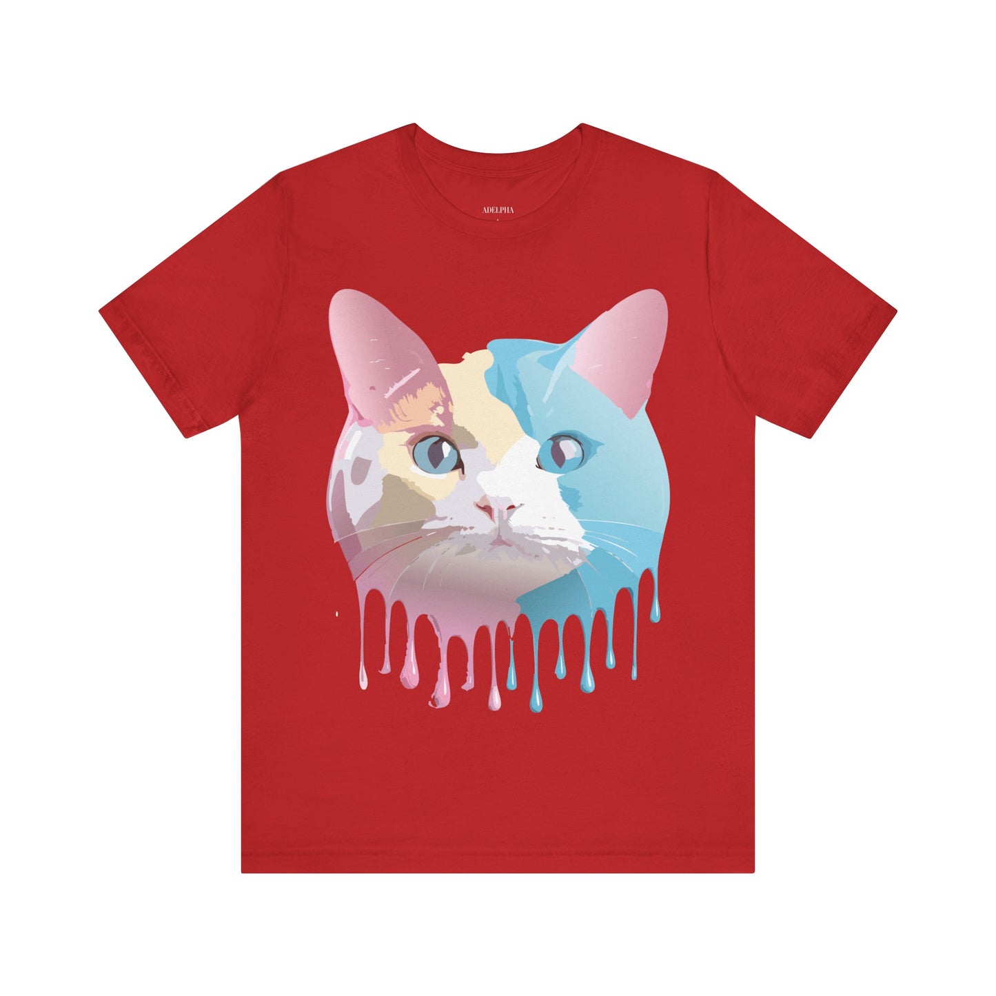 Natural Cotton Tee Shirt with Cat Printify