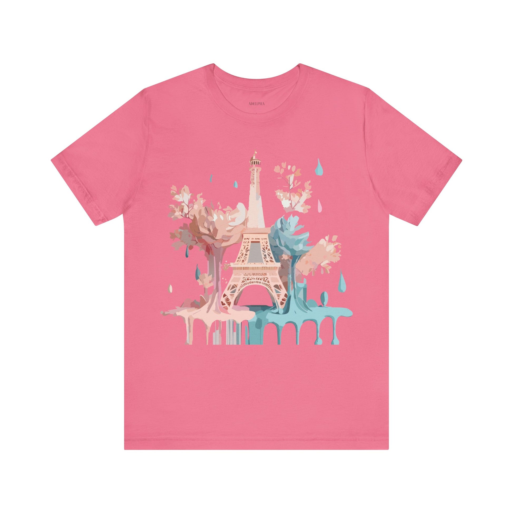 Natural Cotton Tee Shirt - Beautiful Places Collection - Paris Printify