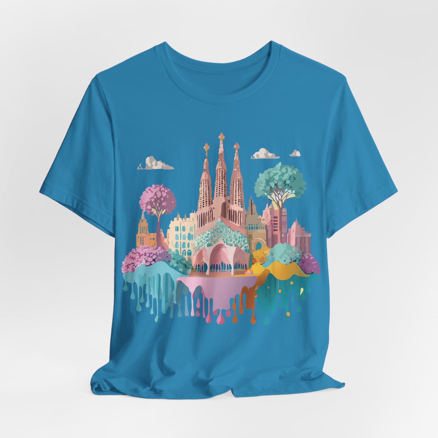 Tourist Shirt, Shirt with Barcelona - ADELPHA