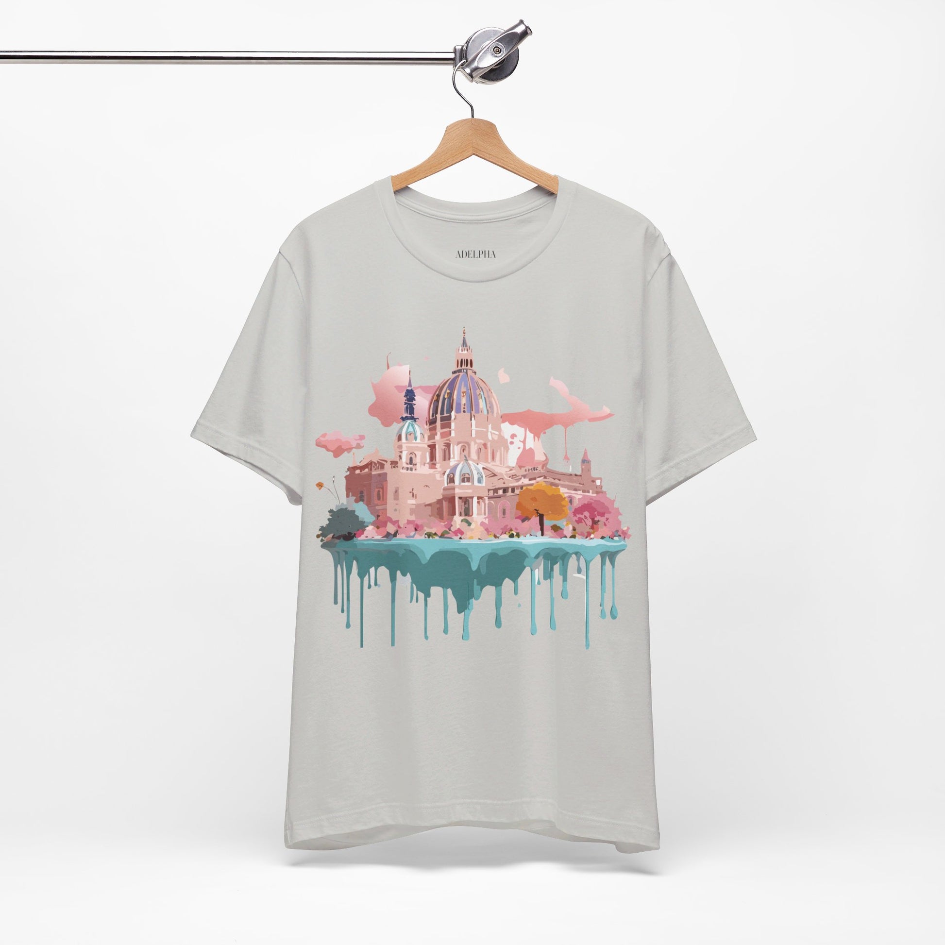 Natural Cotton Tee Shirt - Beautiful Places Collection - Vienna Printify