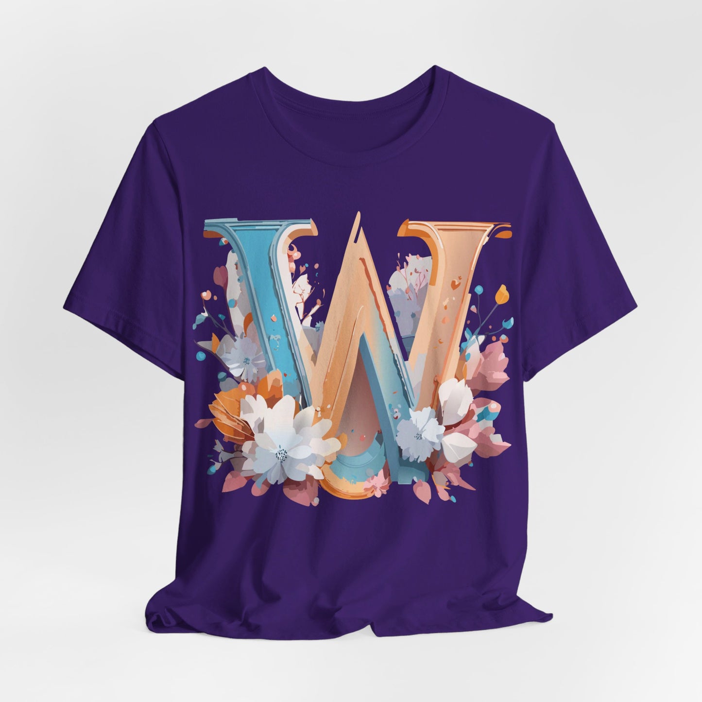 Natural Cotton Tee Shirt - Letters Collection - W Printify