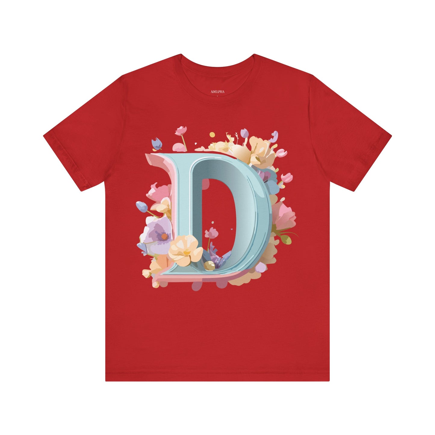 Natural Cotton Tee Shirt - Letters Collection - D Printify