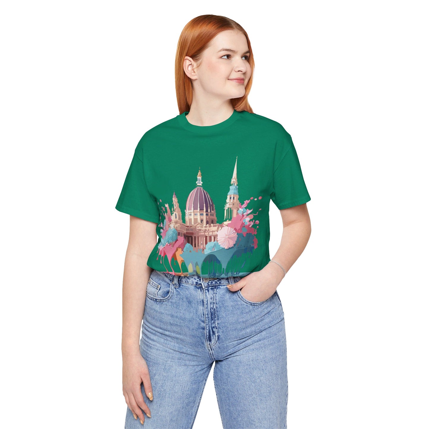 Natural Cotton Tee Shirt - Beautiful Places Collection - Vienna Printify