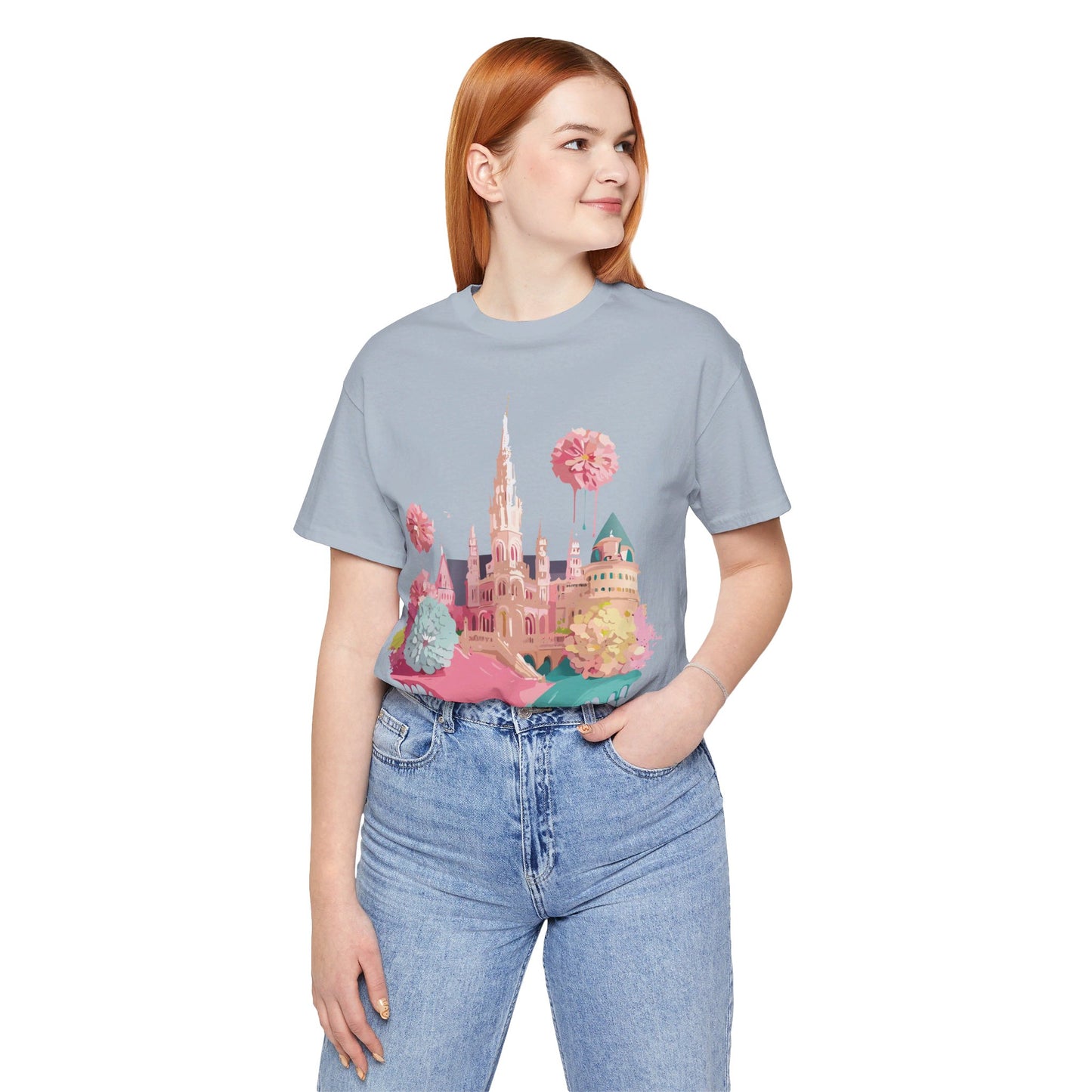 Natural Cotton Tee Shirt - Beautiful Places Collection - Vienna Printify