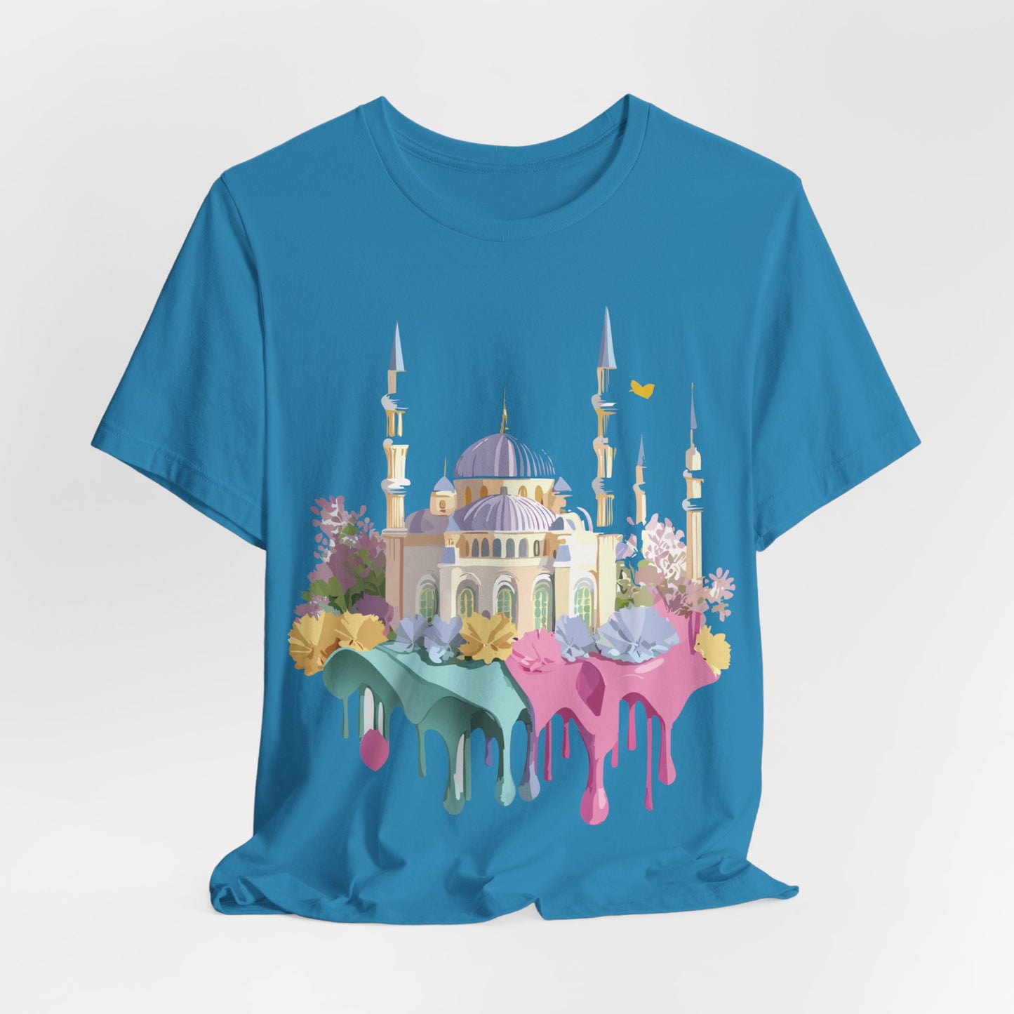 Natural Cotton Tee Shirt - Istanbul, Turkey Printify