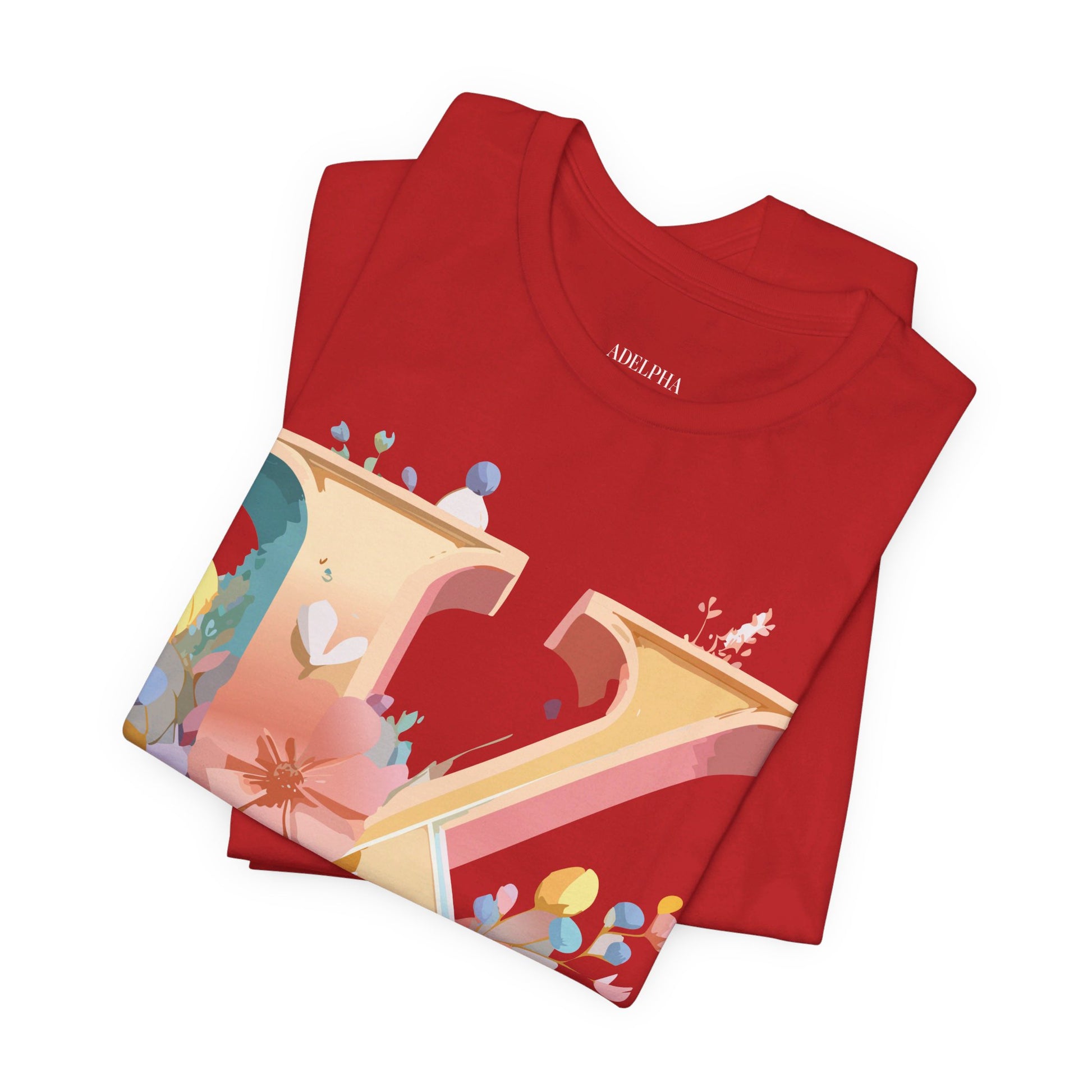 Natural Cotton Tee Shirt - Letters Collection - K Printify