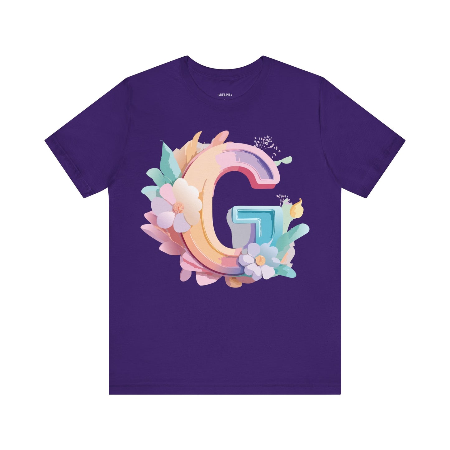 Natural Cotton Tee Shirt - Letters Collection - G Printify