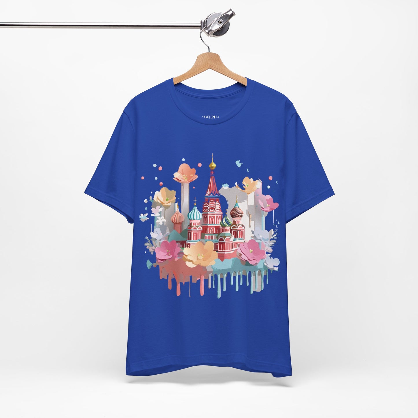 Natural Cotton Tee Shirt - Beautiful Places Collection - Moscow Printify