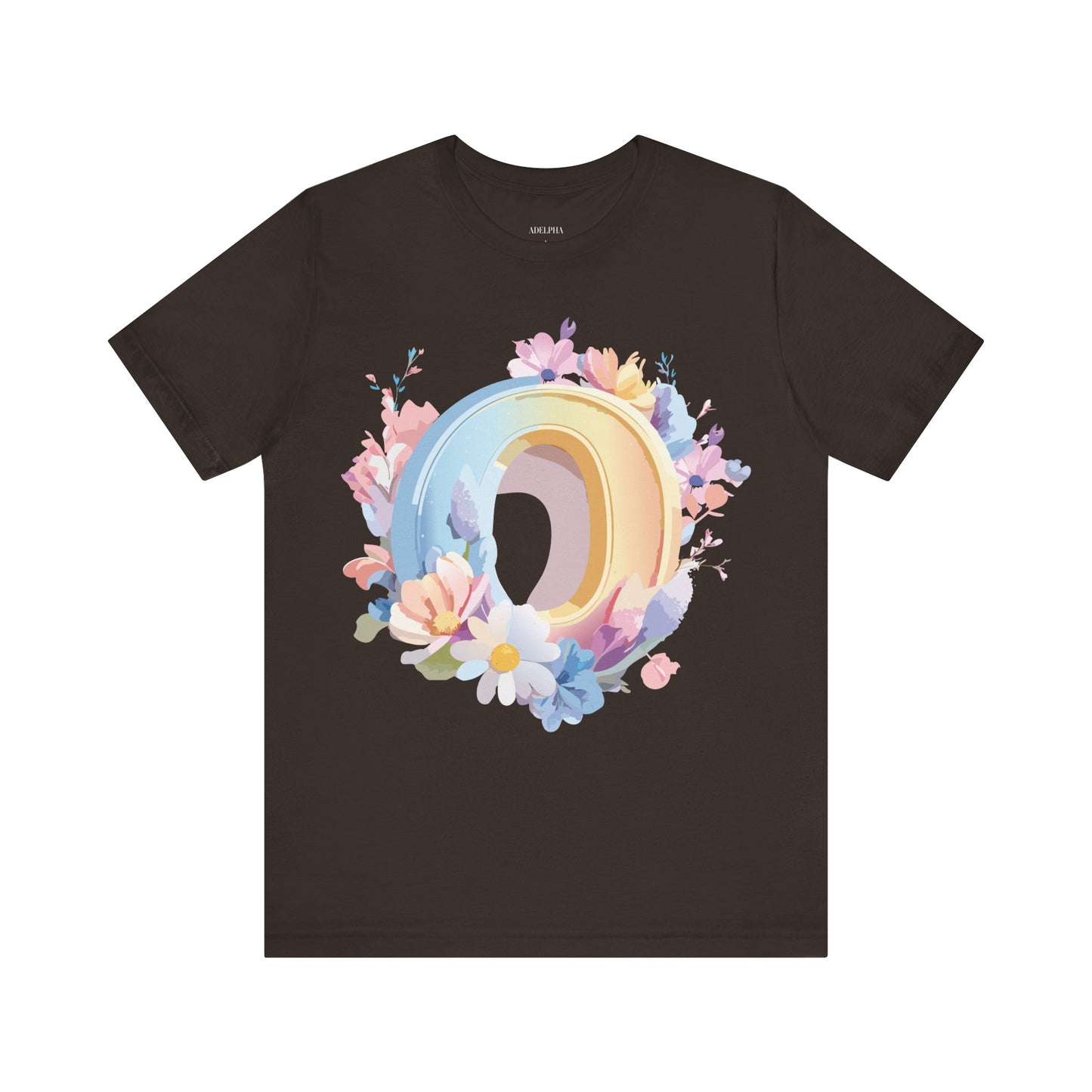 Natural Cotton Tee Shirt - Letters Collection - O Printify