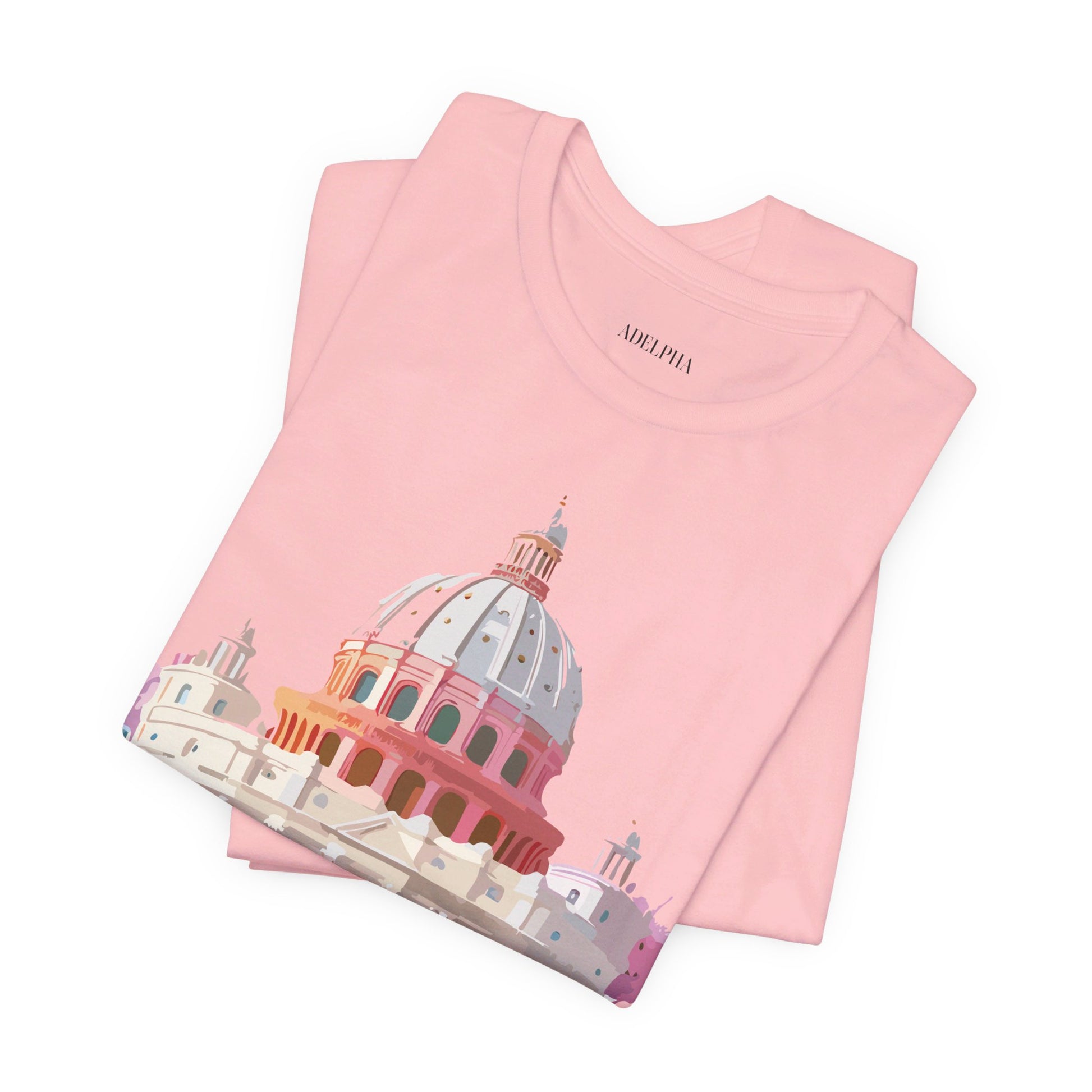 Natural Cotton Tee Shirt - Beautiful Places Collection - Rome Printify