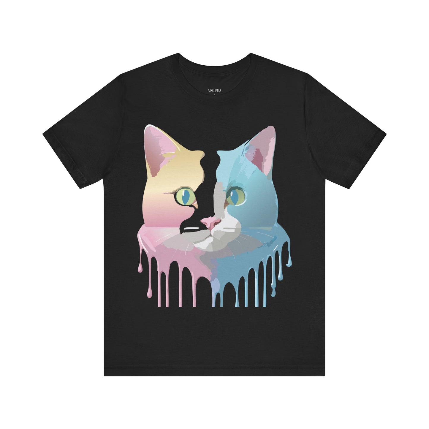 Natural Cotton Tee Shirt with Cat Printify