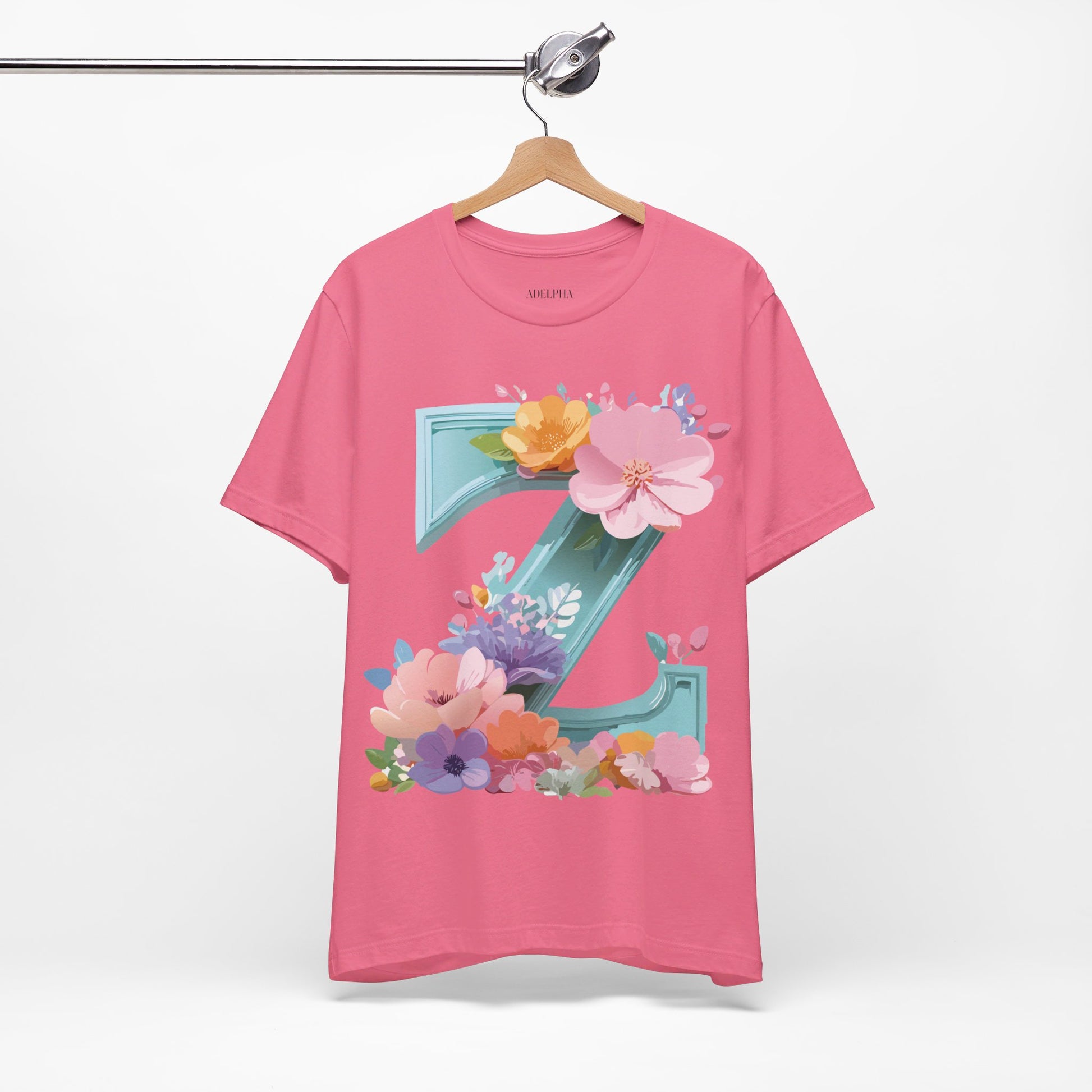 Natural Cotton Tee Shirt - Letters Collection - Z Printify