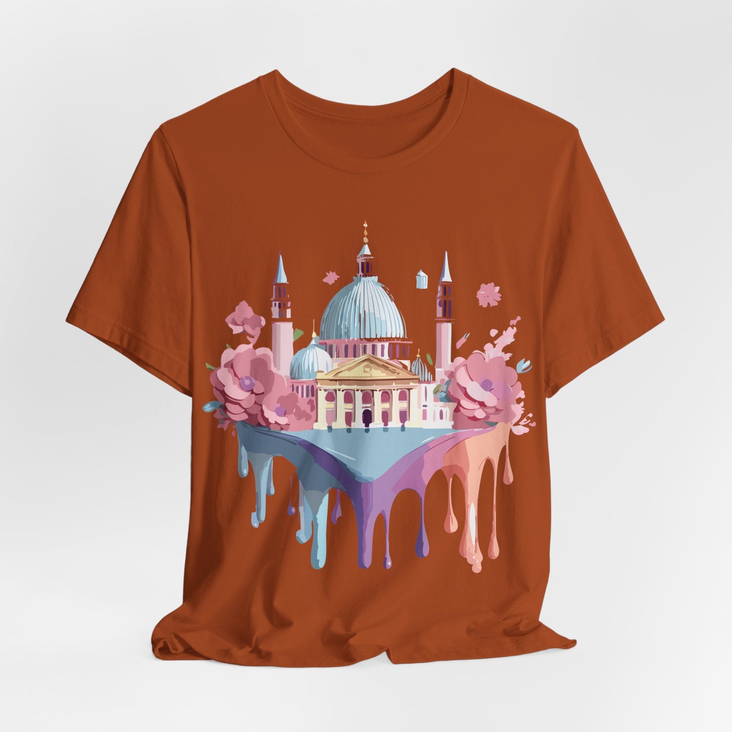 Natural Cotton Tee Shirt - Beautiful Places Collection - Venice Printify