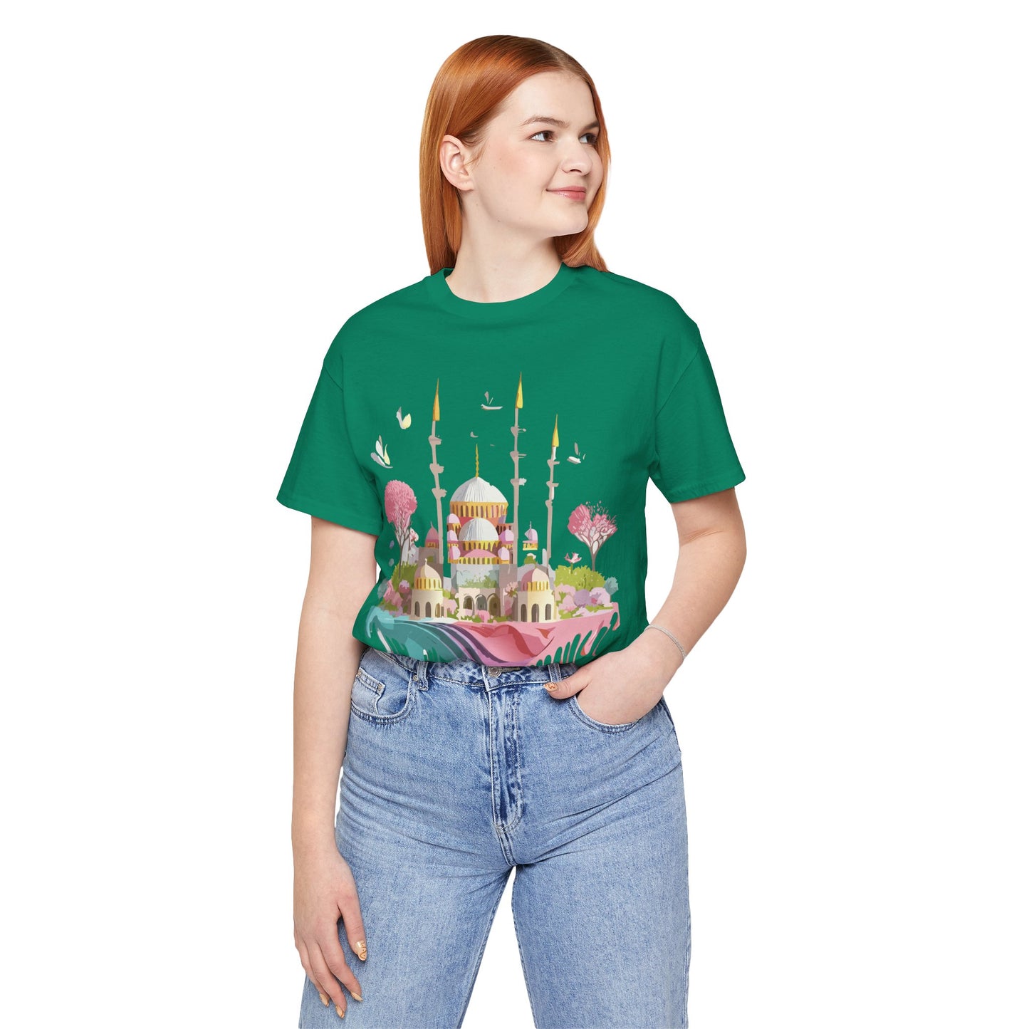 Natural Cotton Tee Shirt - Istanbul, Turkey Printify