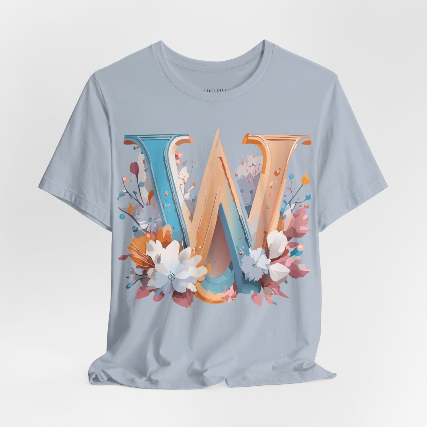 Natural Cotton Tee Shirt - Letters Collection - W Printify