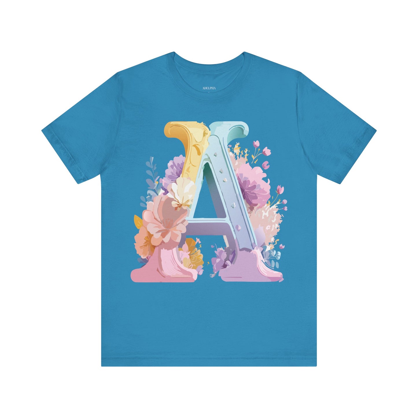 Natural Cotton Tee Shirt - Letters Collection - A Printify