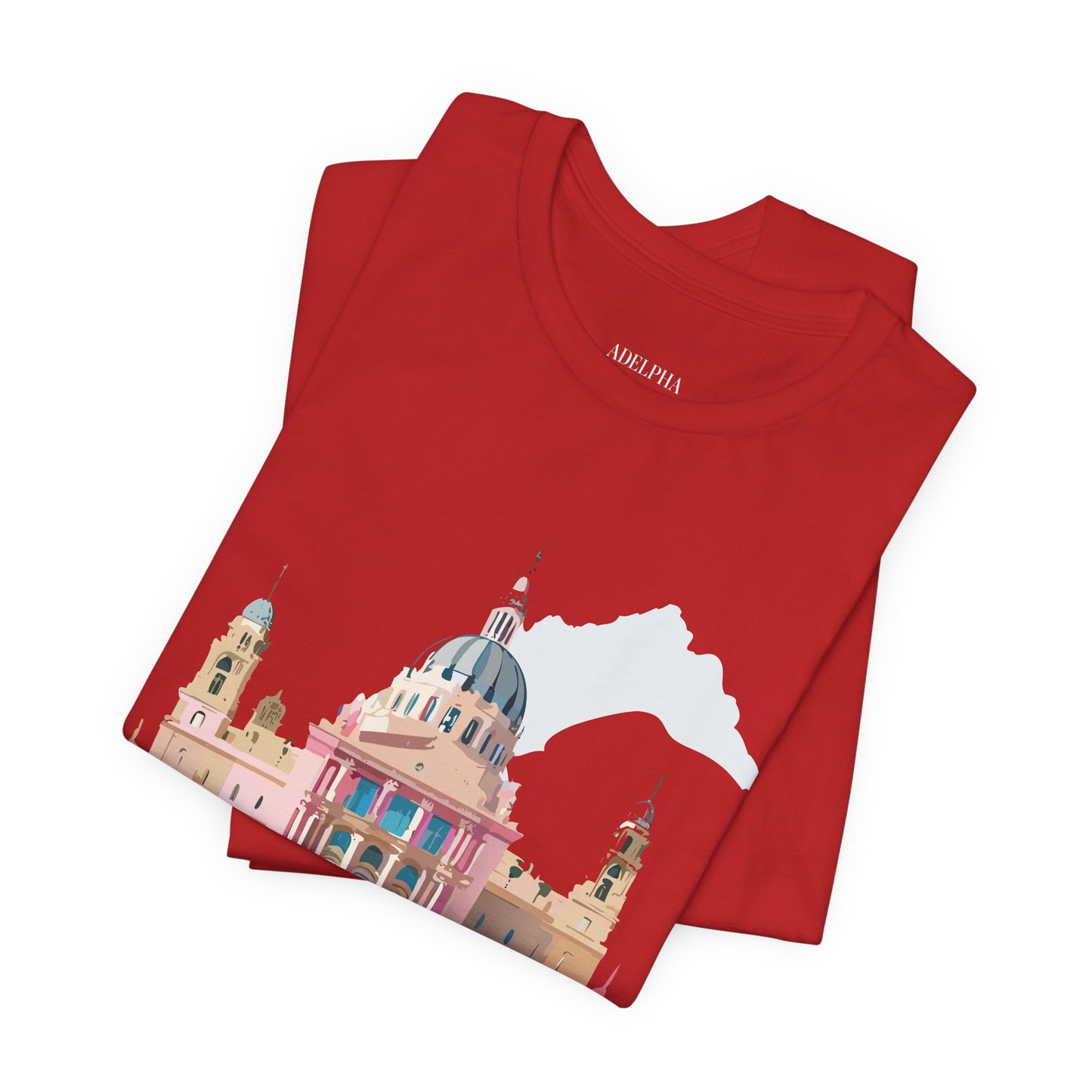 Natural Cotton Tee Shirt - Beautiful Places Collection - Madrid Printify