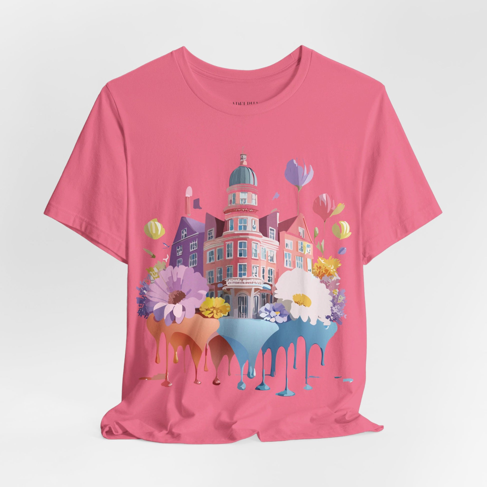 Natural Cotton Tee Shirt - Beautiful Places Collection - Amsterdam Printify