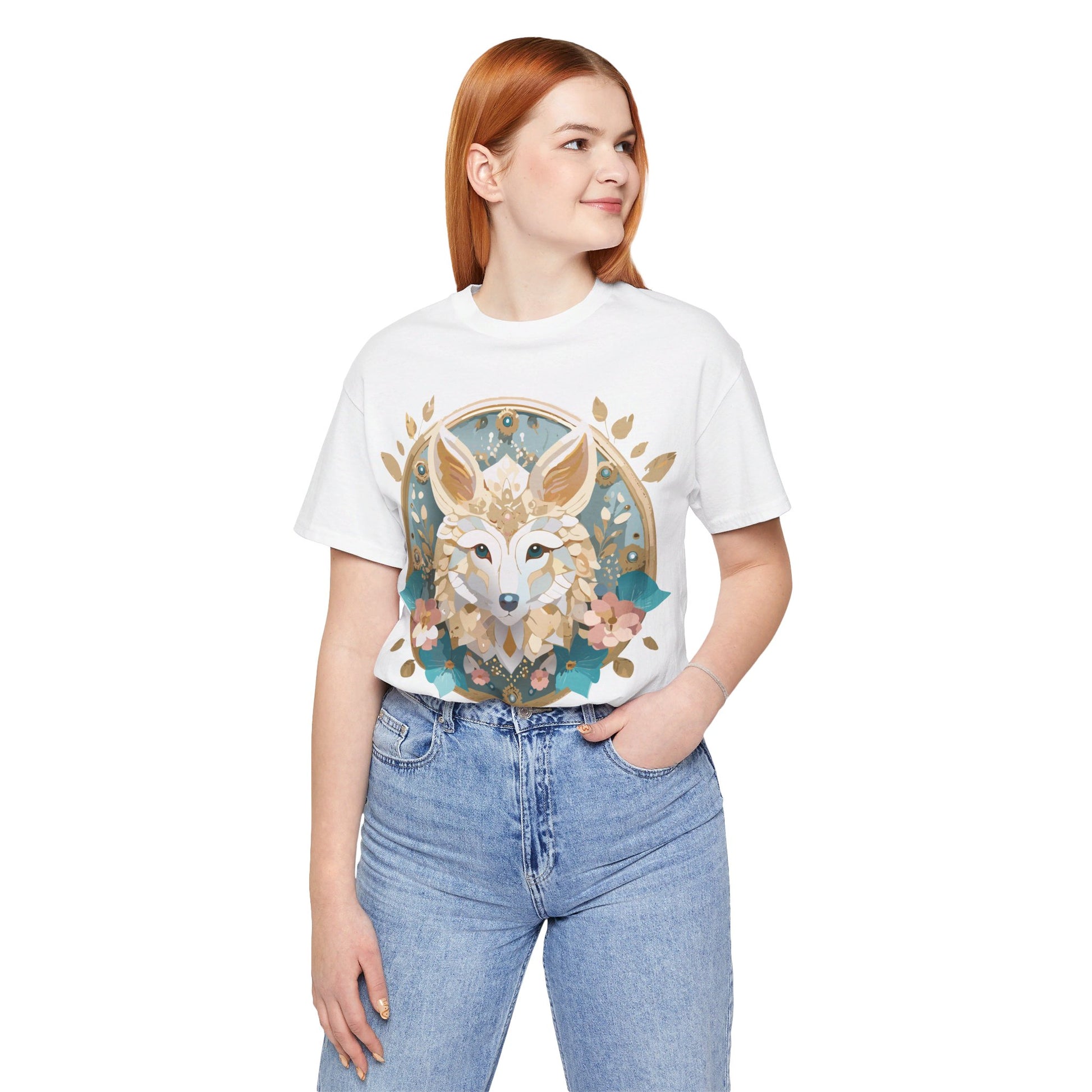Natural Cotton Tee Shirt - Medallion Collection Printify