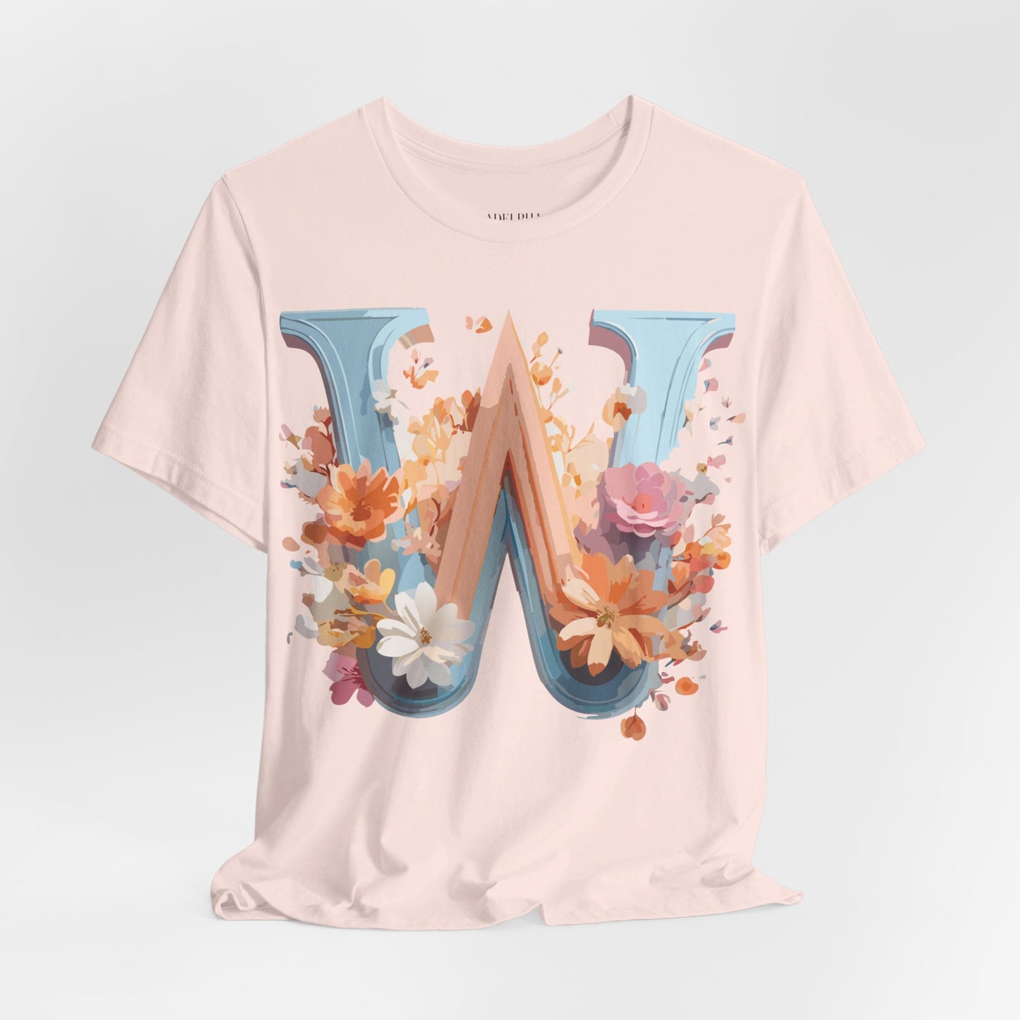 Natural Cotton Tee Shirt - Letters Collection - W Printify