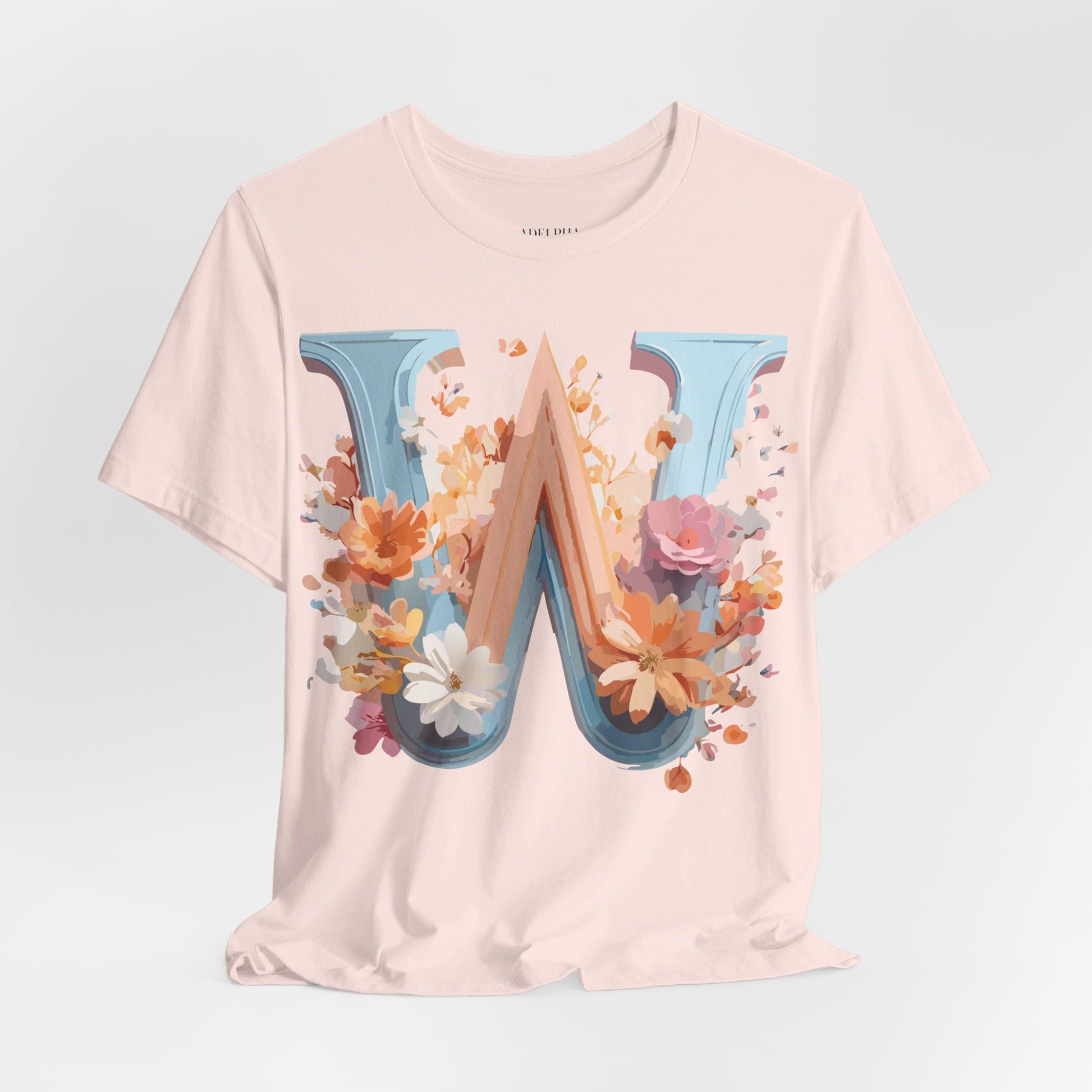 Natural Cotton Tee Shirt - Letters Collection - W Printify