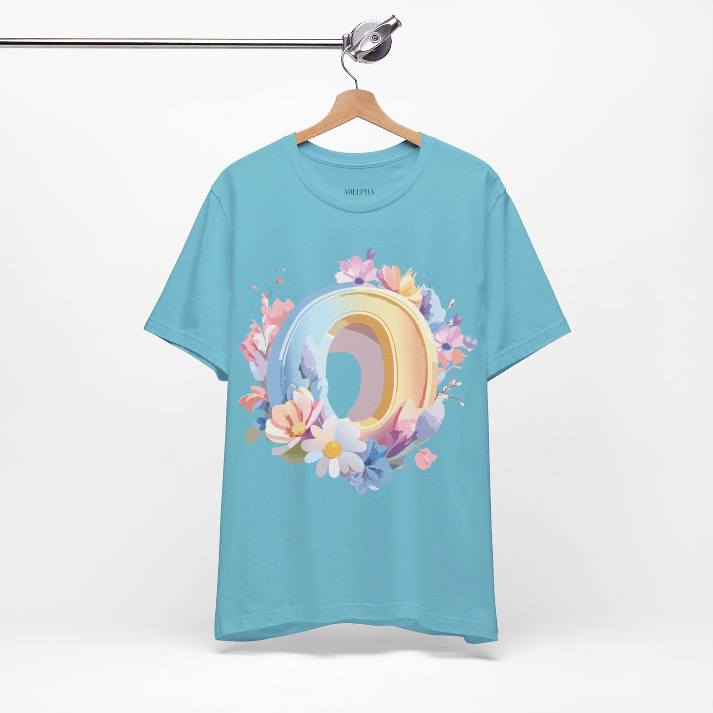 Natural Cotton Tee Shirt - Letters Collection - O Printify
