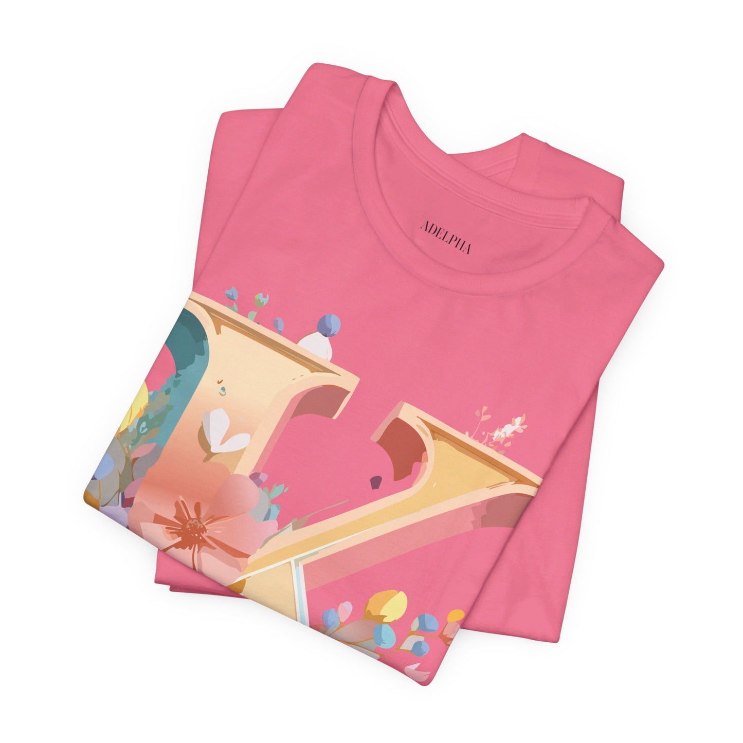 Natural Cotton Tee Shirt - Letters Collection - K Printify