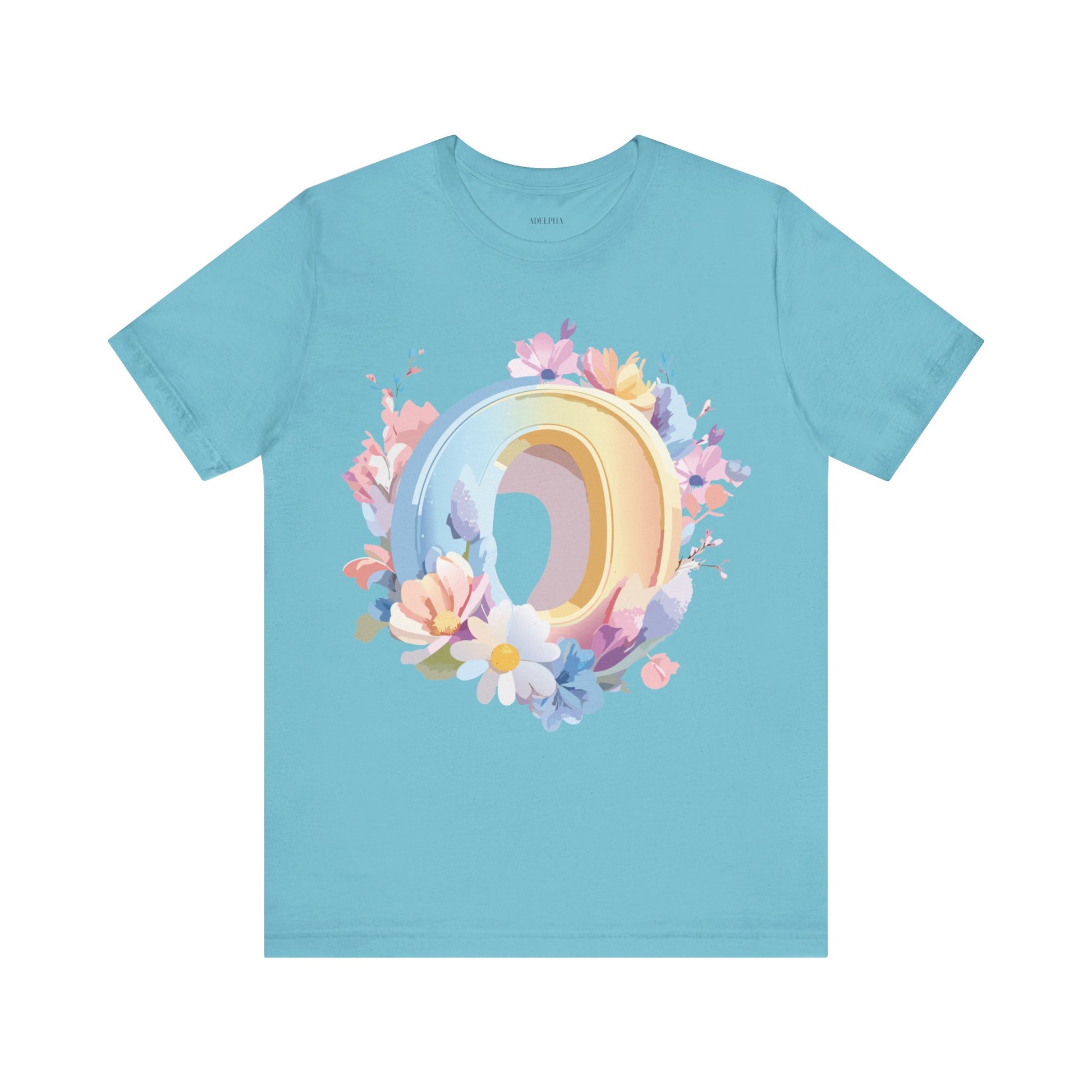 Natural Cotton Tee Shirt - Letters Collection - O Printify