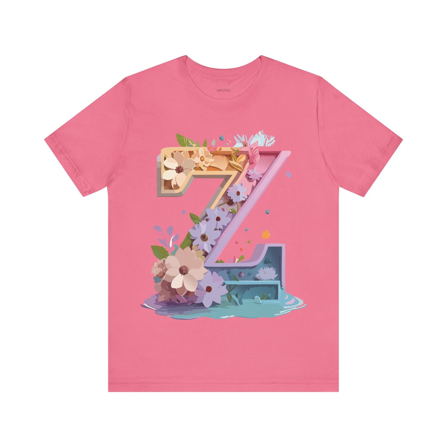 Natural Cotton Tee Shirt - Letters Collection - Z Printify