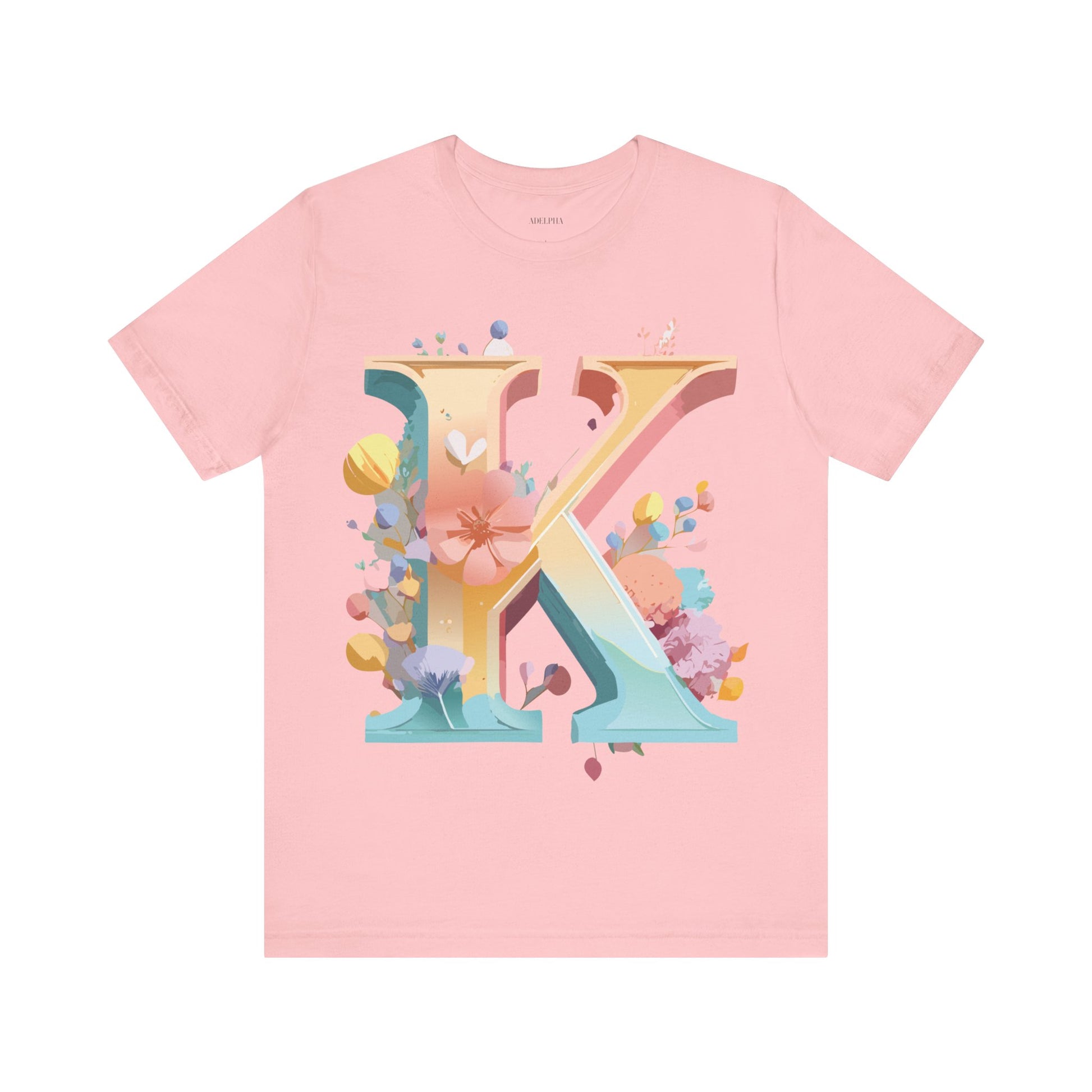 Natural Cotton Tee Shirt - Letters Collection - K Printify