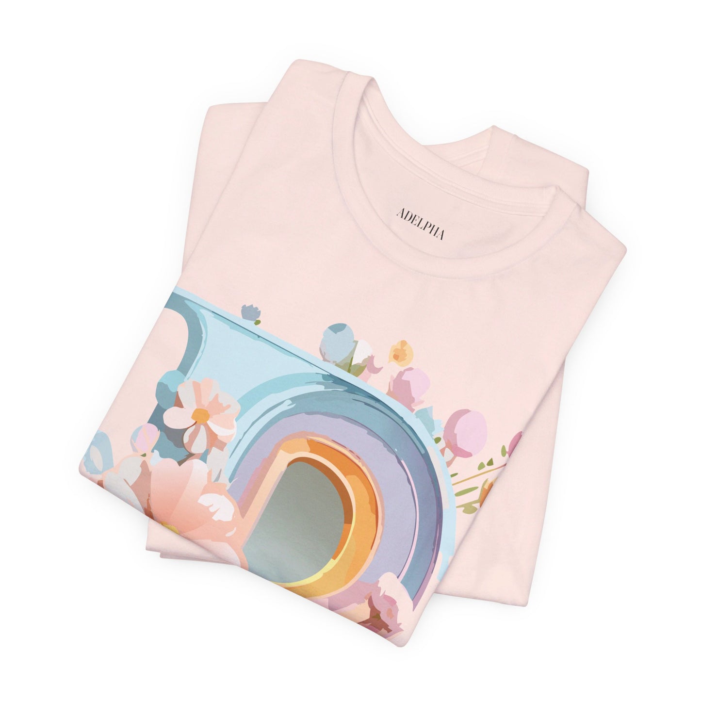 Natural Cotton Tee Shirt - Letters Collection - P Printify