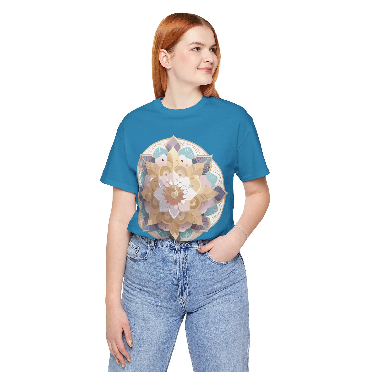 Natural Cotton Tee Shirt - Medallion Collection Printify