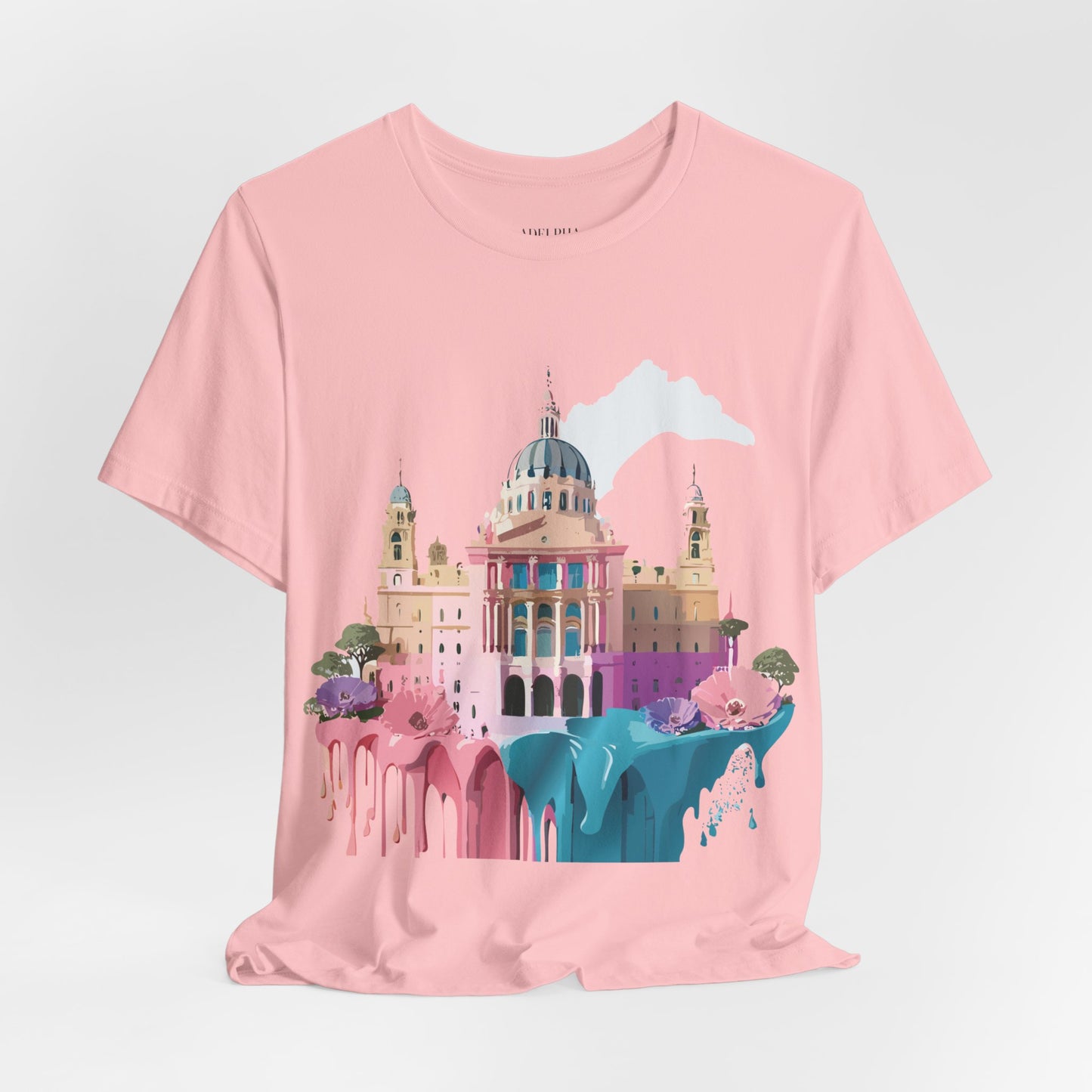 Natural Cotton Tee Shirt - Beautiful Places Collection - Madrid Printify