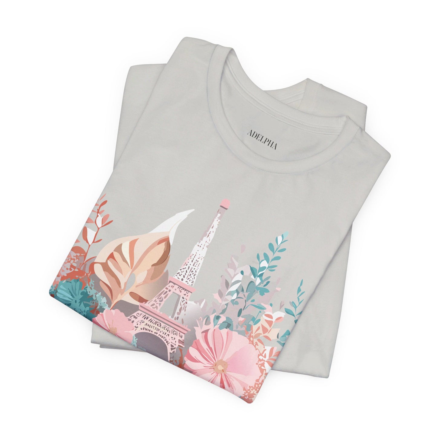 Natural Cotton Tee Shirt - Beautiful Places Collection - Paris Printify