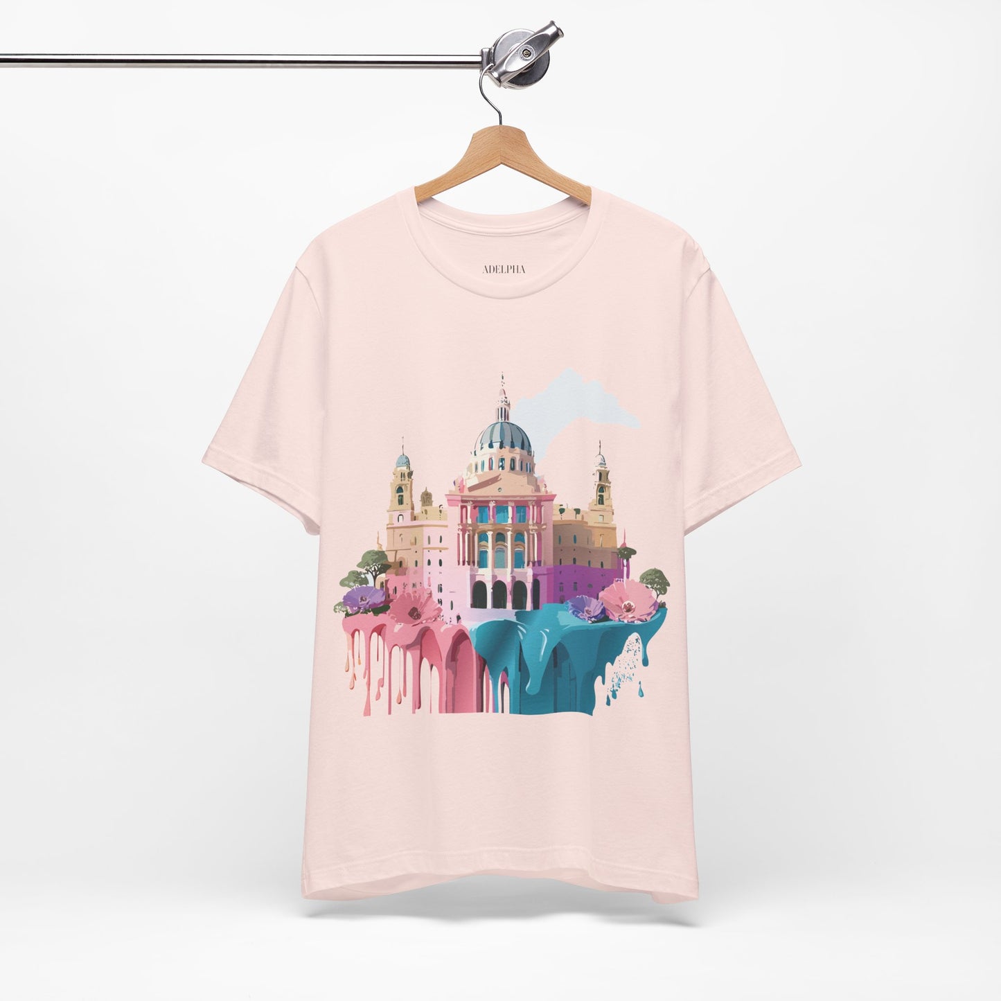 Natural Cotton Tee Shirt - Beautiful Places Collection - Madrid Printify