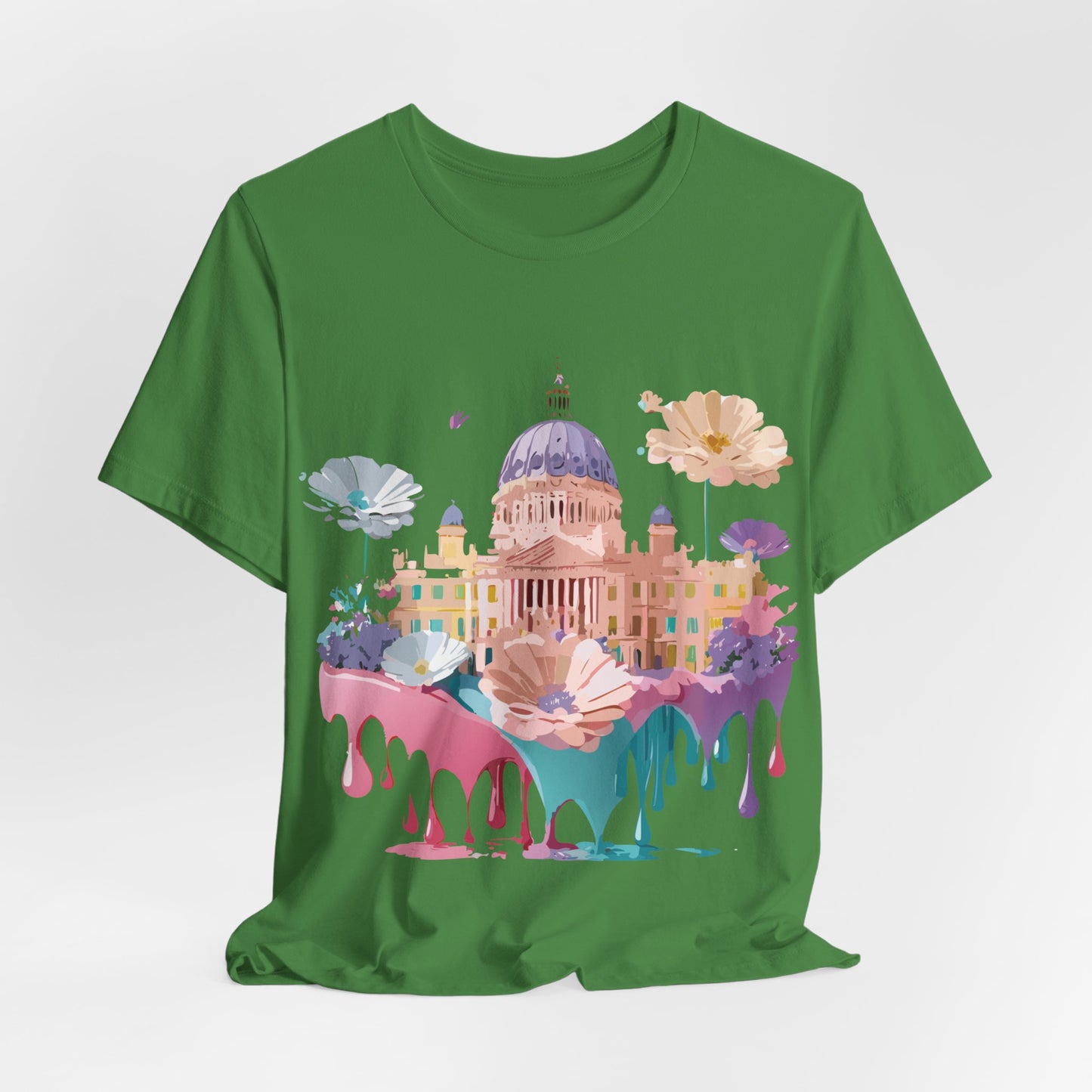 Natural Cotton Tee Shirt - Beautiful Places Collection - Madrid Printify