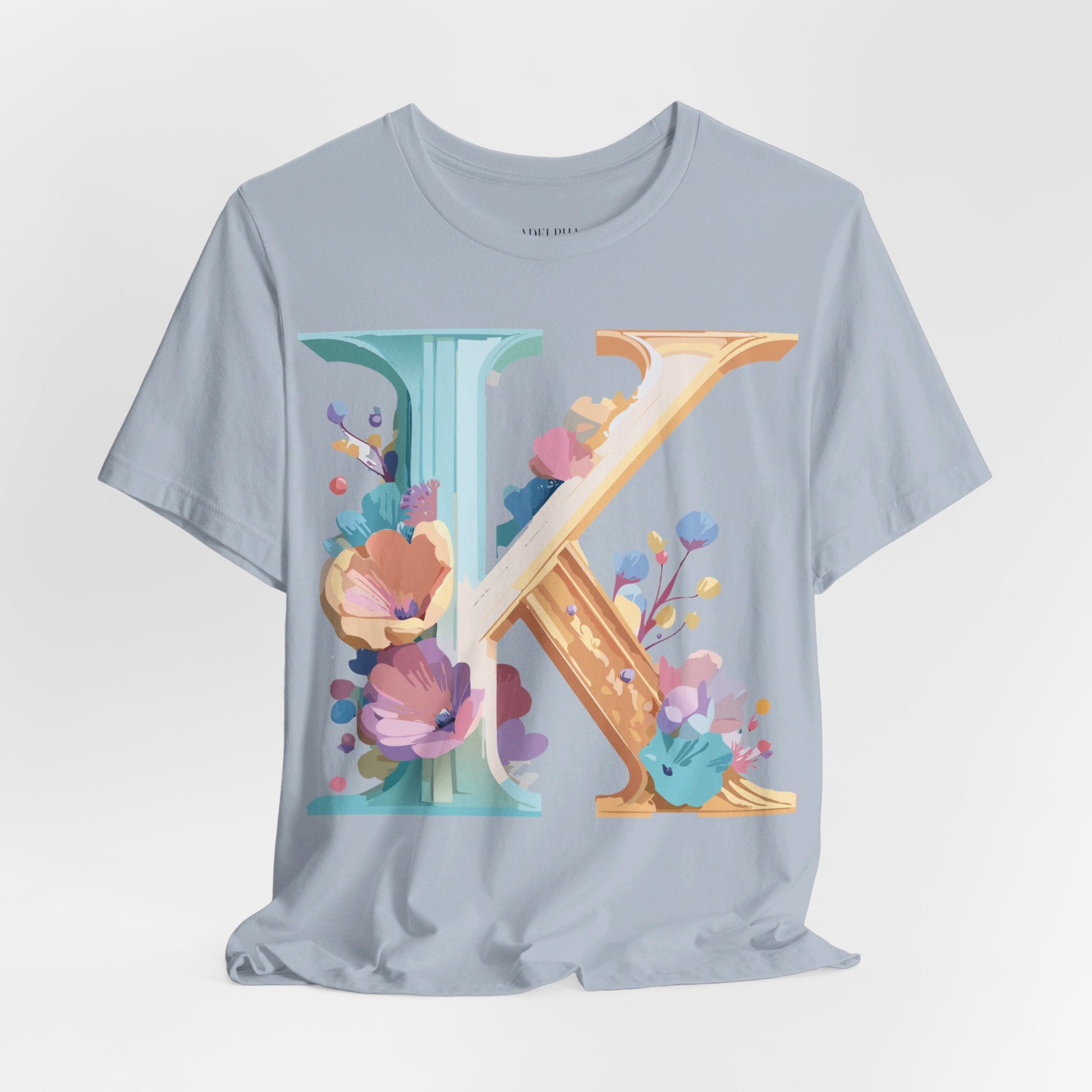 Natural Cotton Tee Shirt - Letters Collection - K Printify