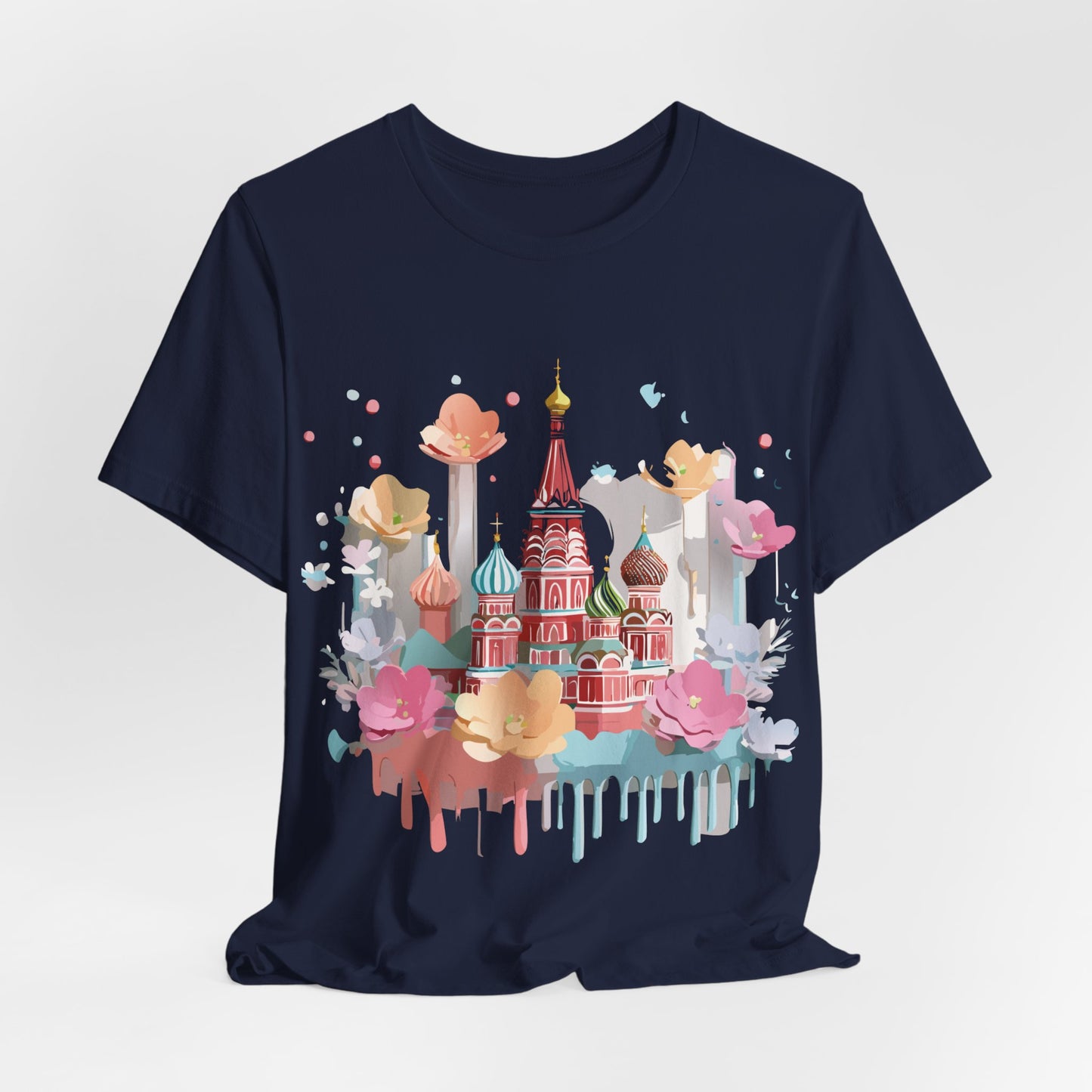 Natural Cotton Tee Shirt - Beautiful Places Collection - Moscow Printify